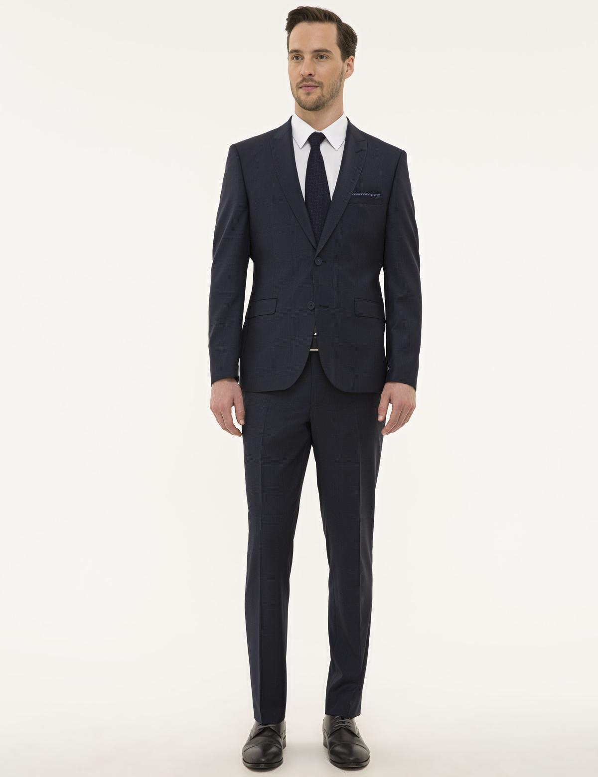 Lacivert Slim Fit Takım Elbise