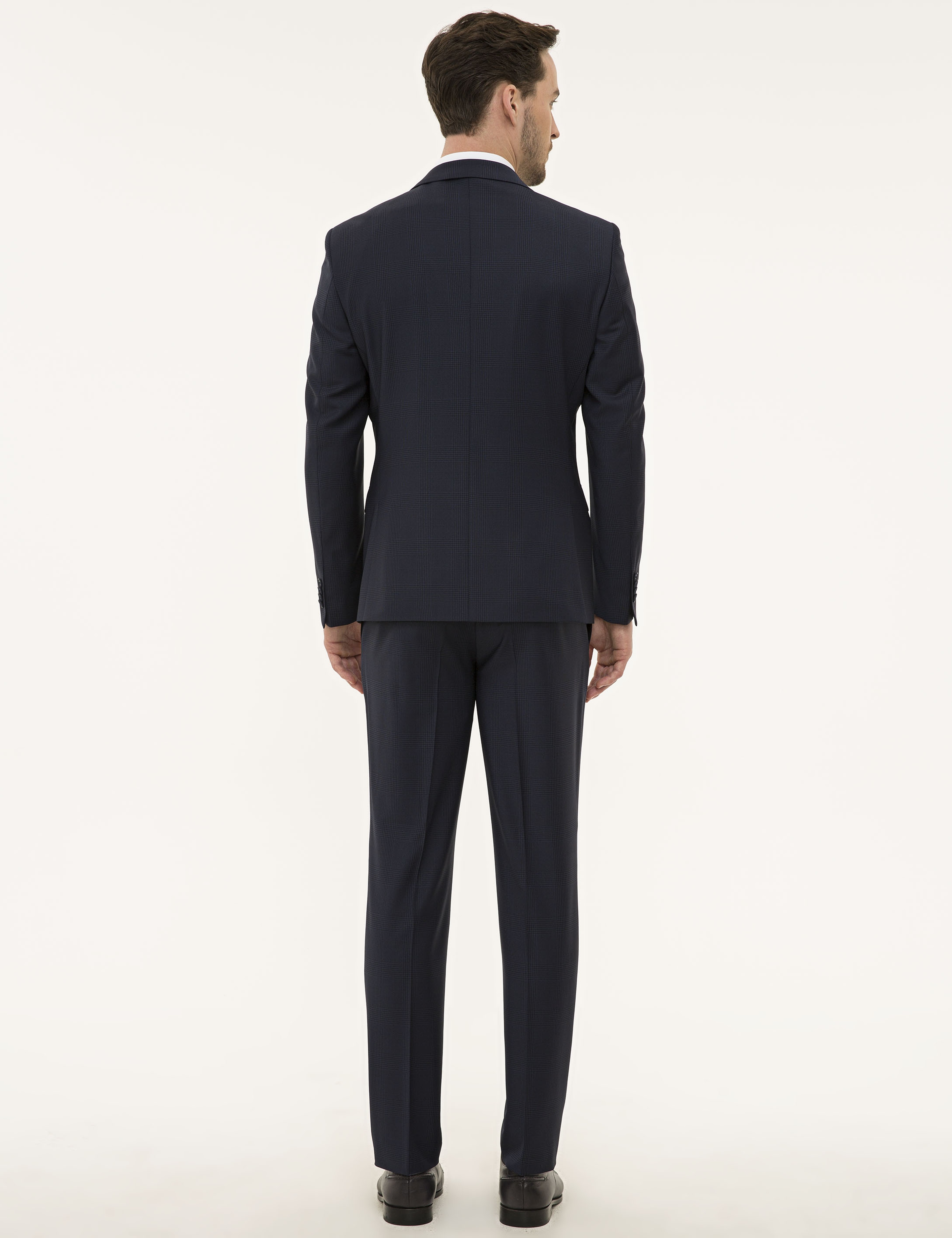 Lacivert Slim Fit Takım Elbise - Image 4
