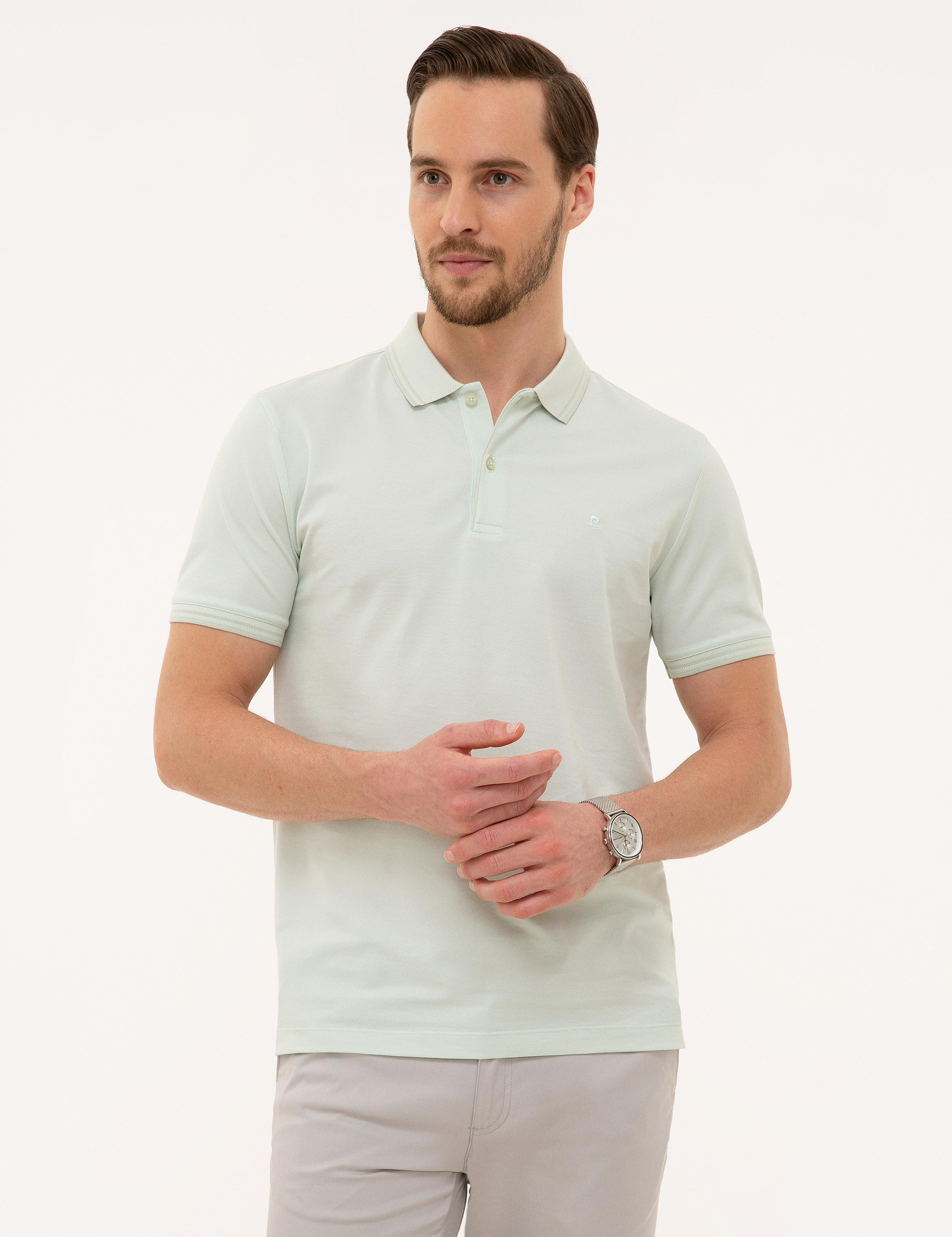 Mint Yeşil Slim Fit Polo Yaka T-Shirt