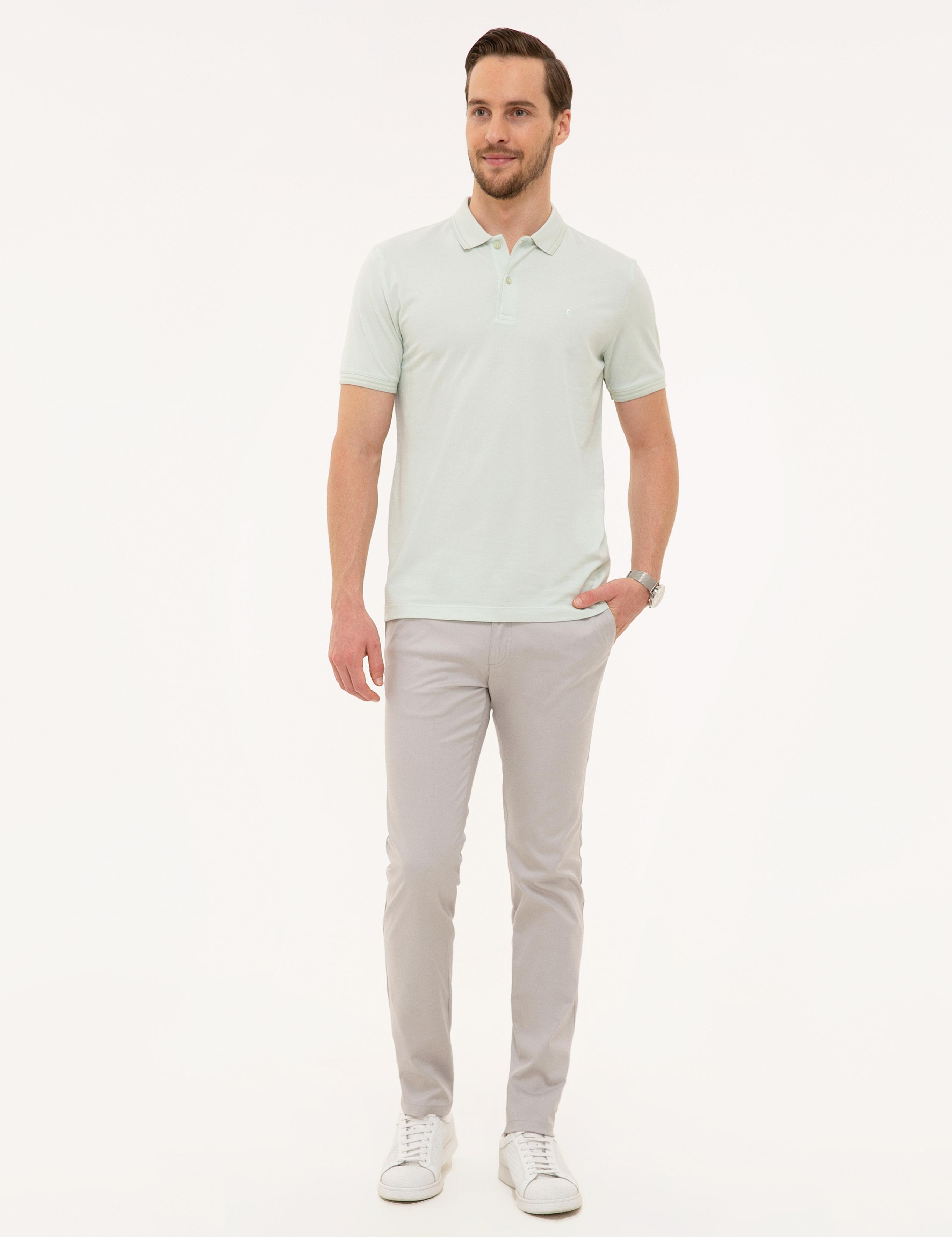 Mint Yeşil Slim Fit Polo Yaka T-Shirt