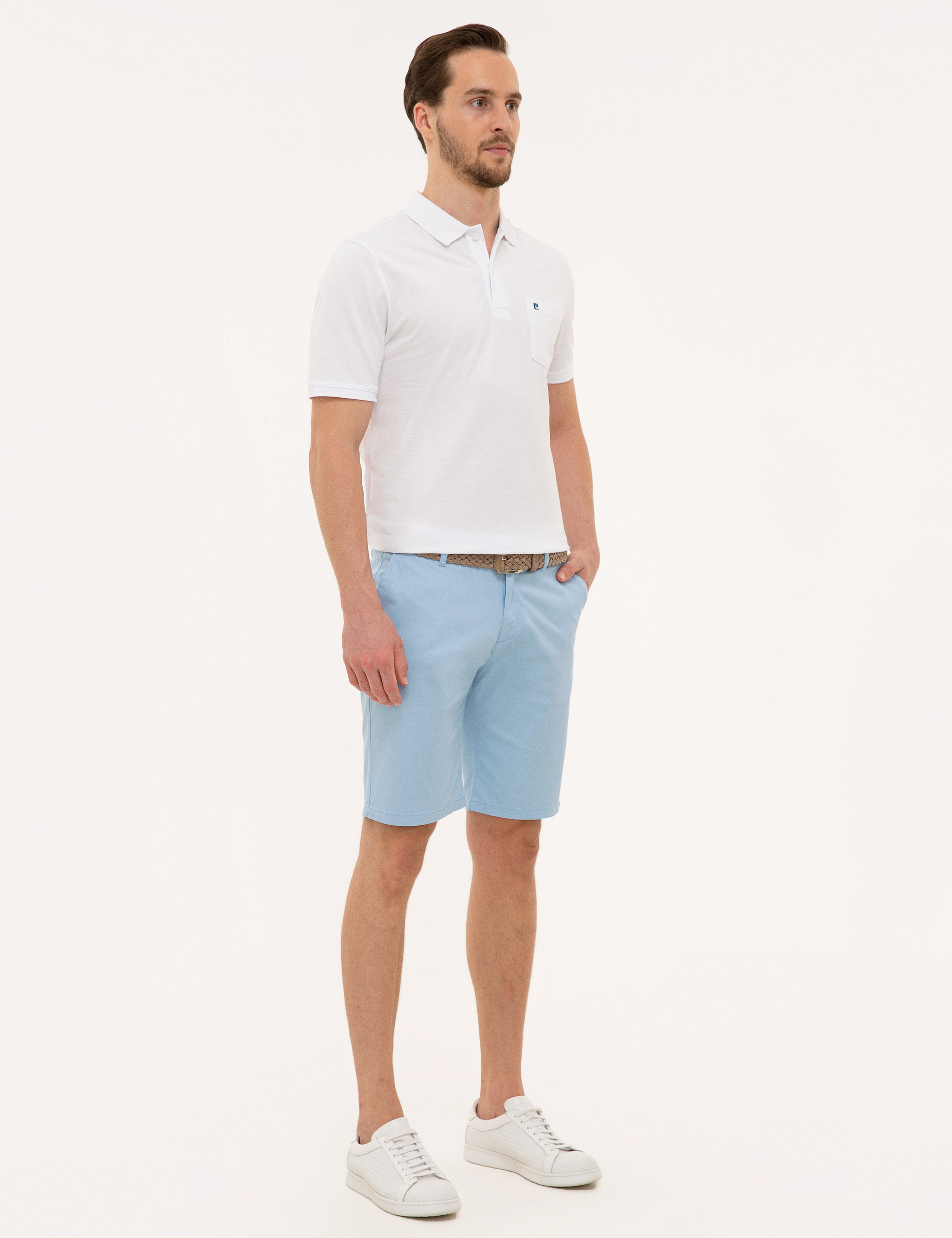 Açık Mavi Standart Fit Bermuda Şort - Image 2
