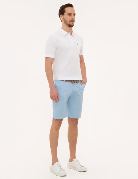 Açık Mavi Dokuma Şort - 50219701005