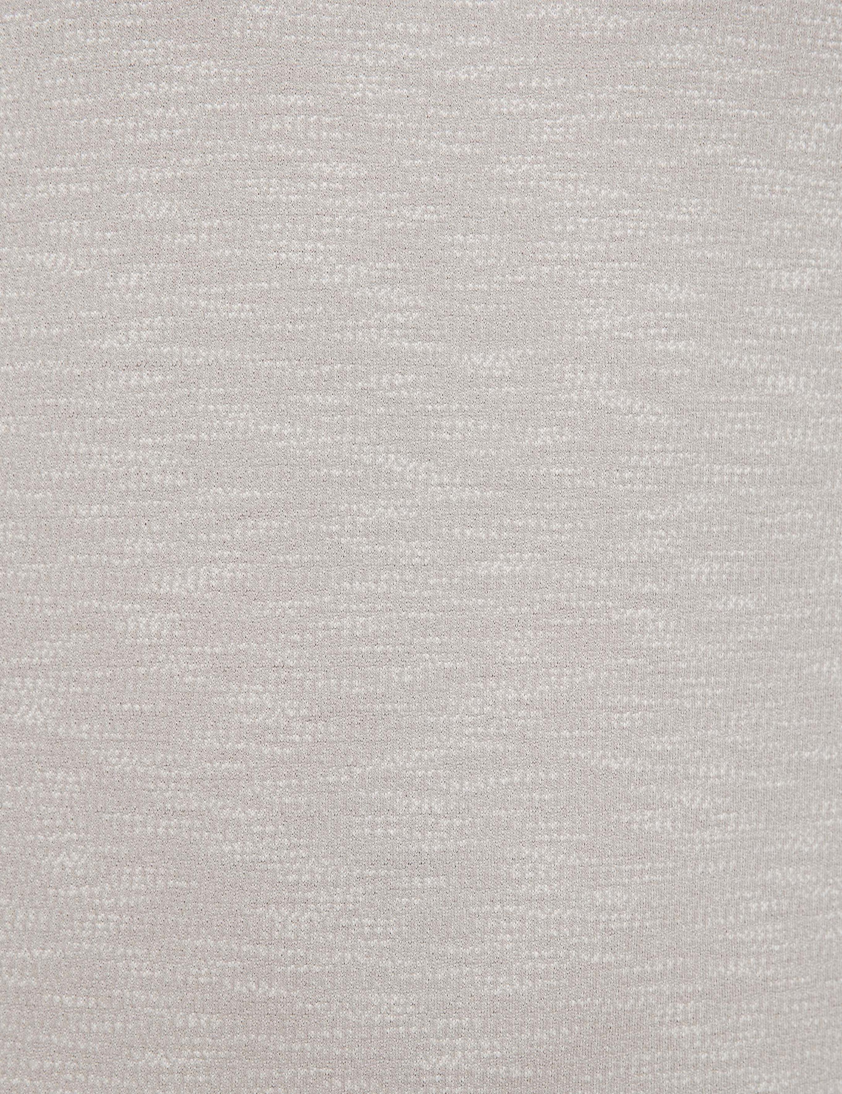 Açık Gri Slim Fit Bisiklet Yaka Tişört