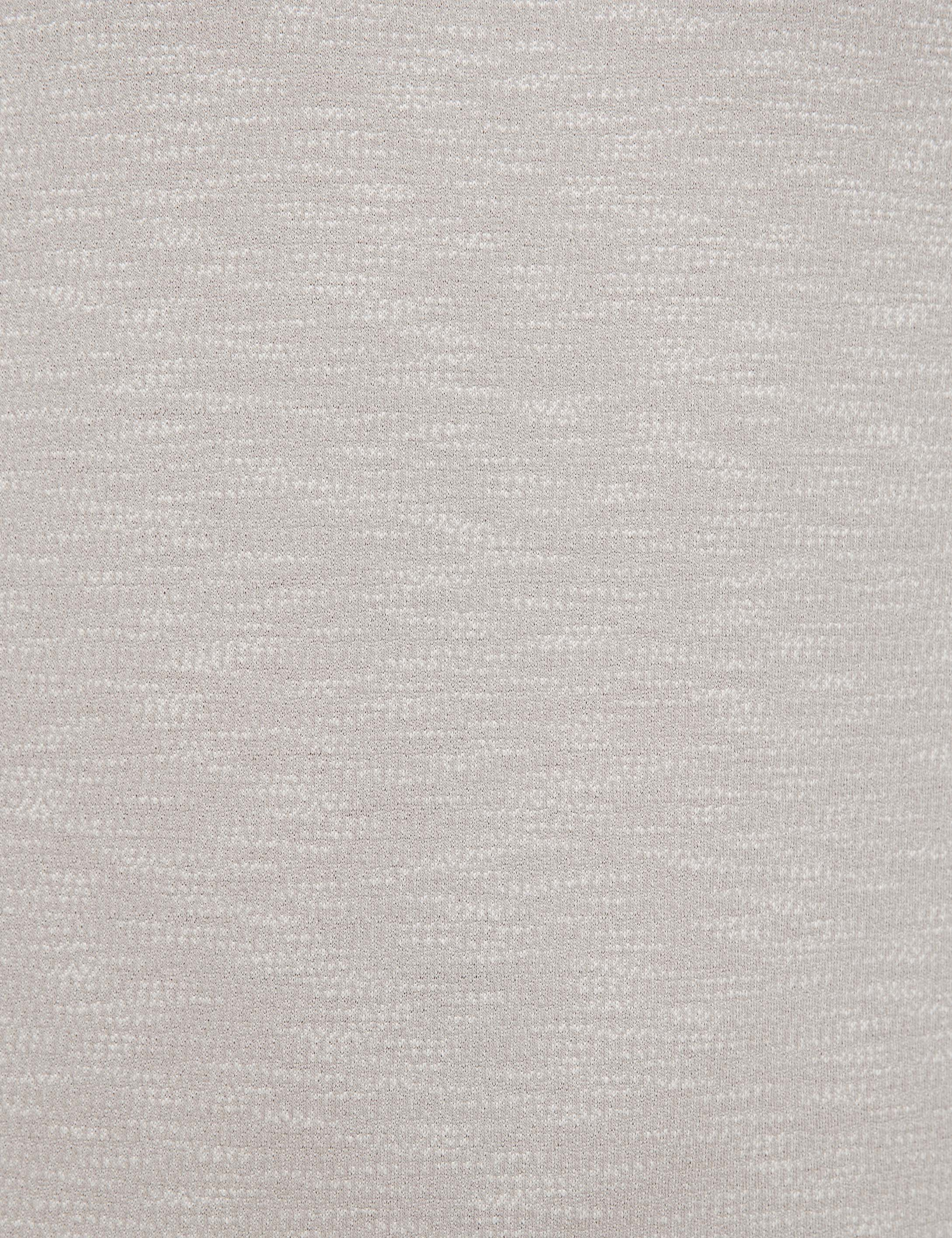 Açık Gri Slim Fit Bisiklet Yaka Tişört - Image 5