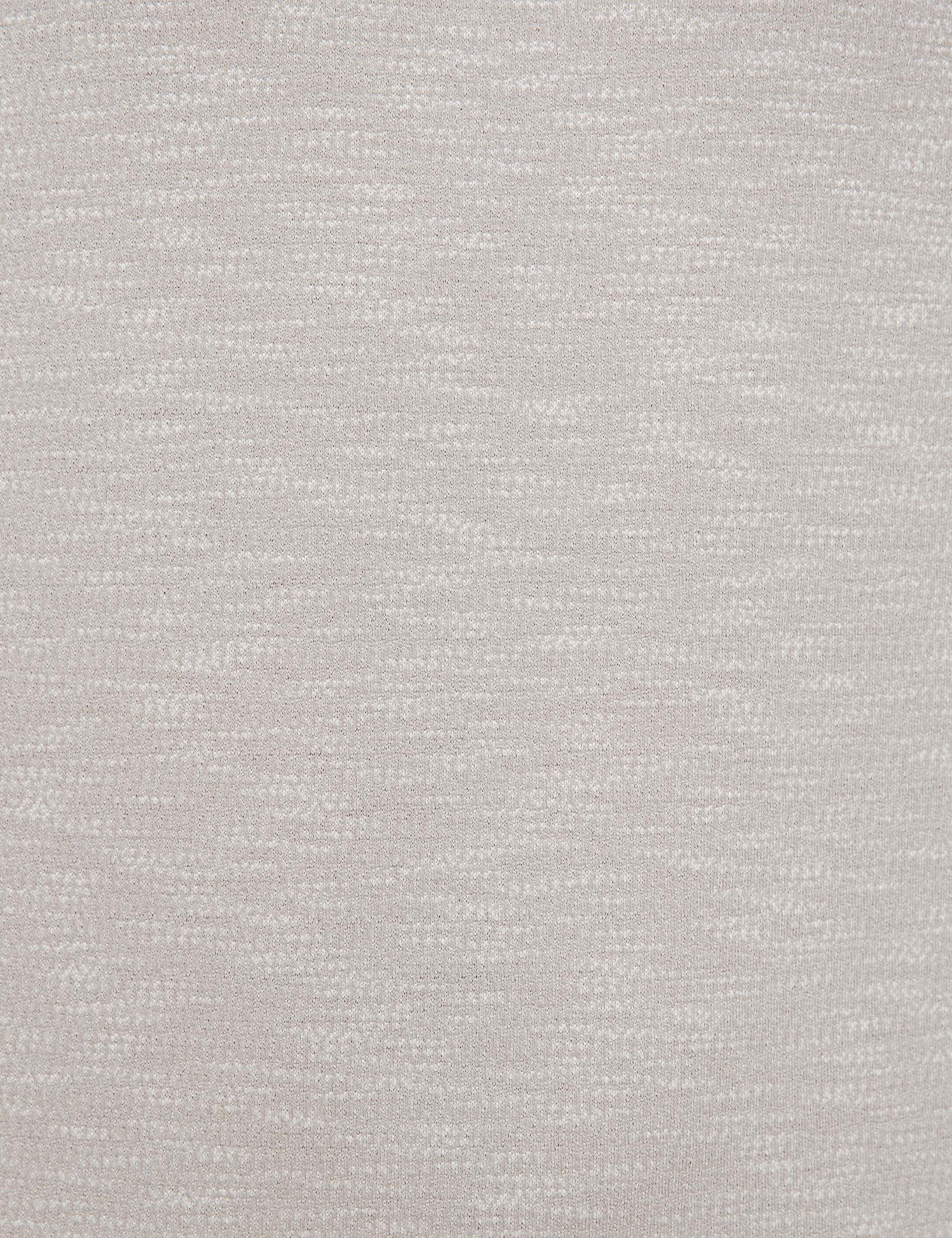 Açık Gri Slim Fit Bisiklet Yaka Tişört