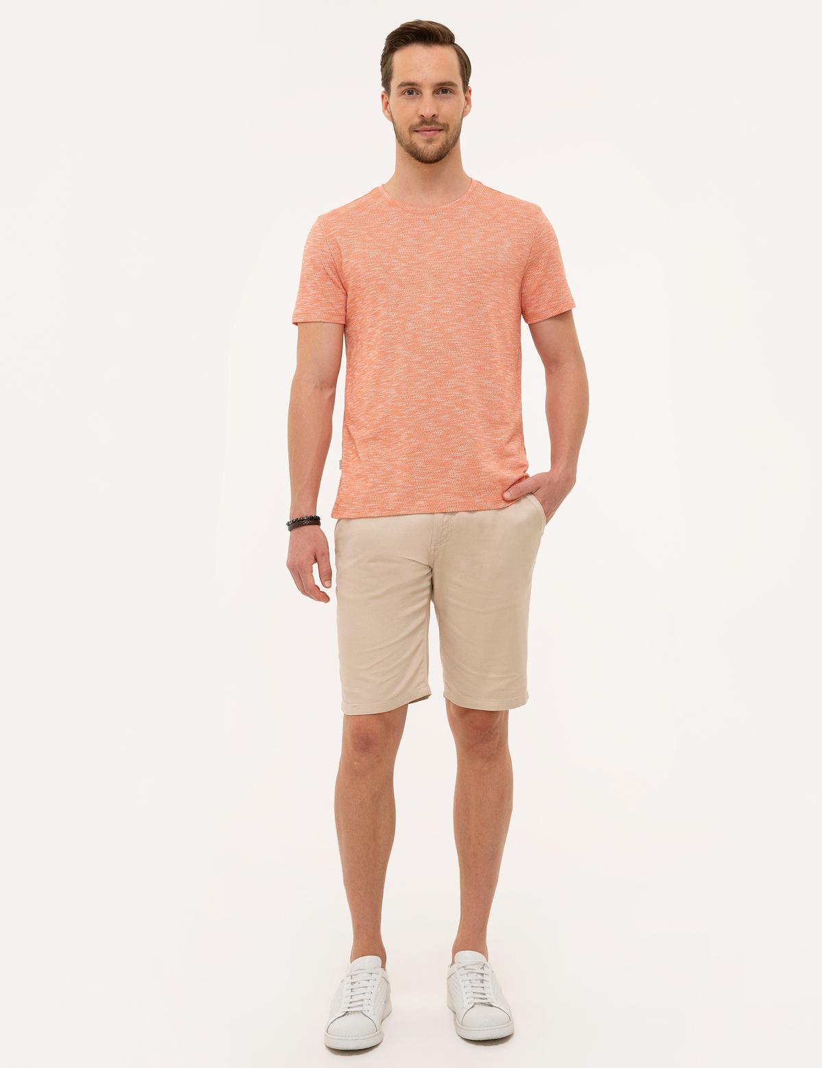 Turuncu Slim Fit Polo Yaka Tişört - 50218545019