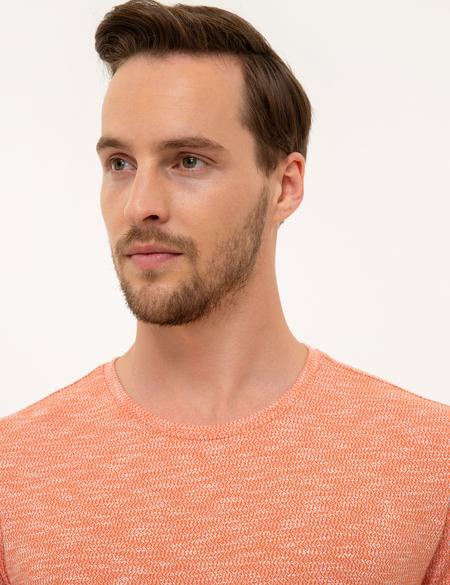 Turuncu Slim Fit Polo Yaka Tişört - 50218545019