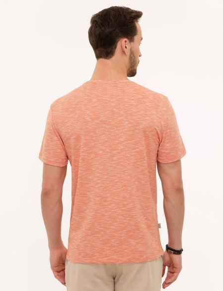 Turuncu Slim Fit Polo Yaka Tişört - 50218545019