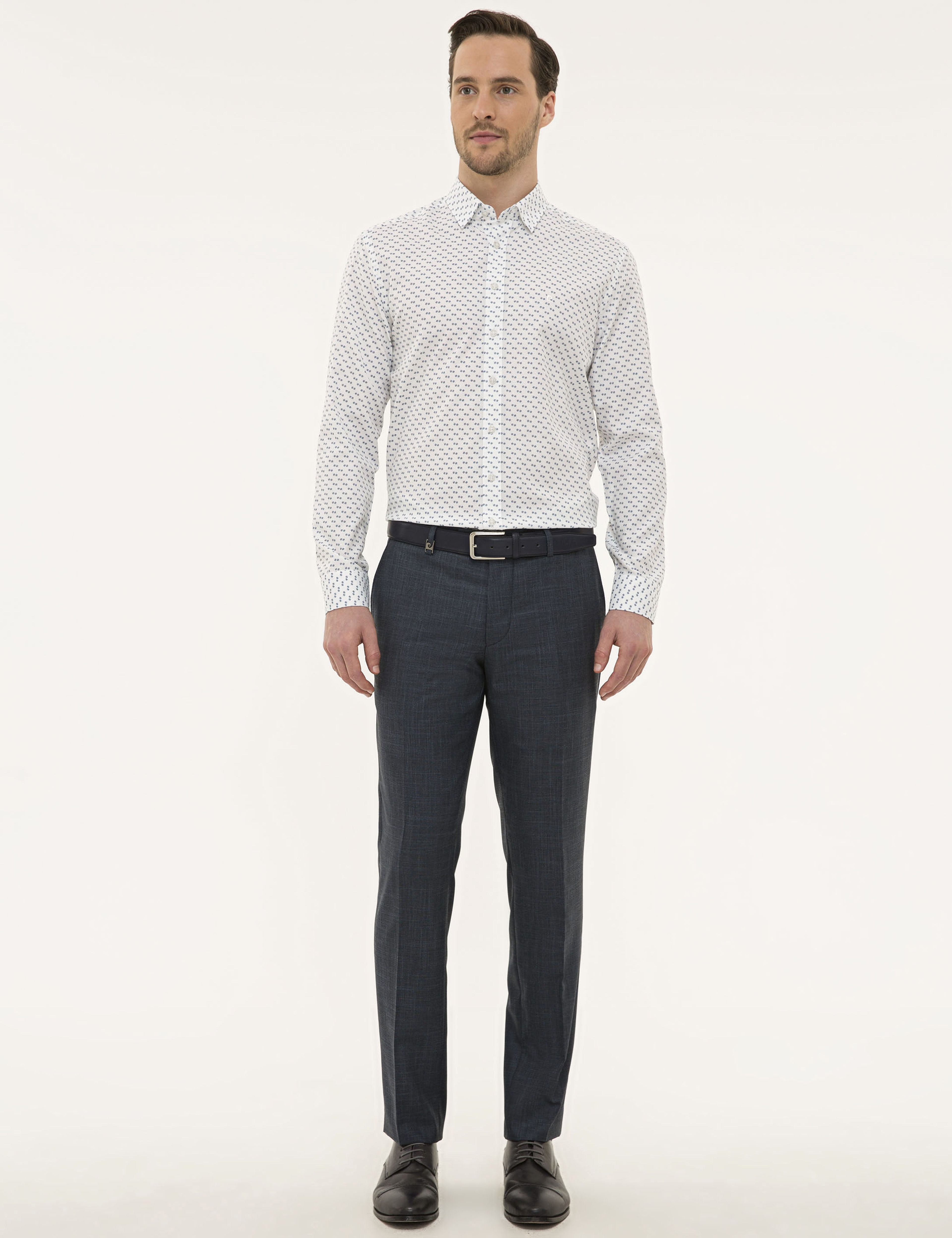 Beyaz Regular Fit Gömlek - Image 4
