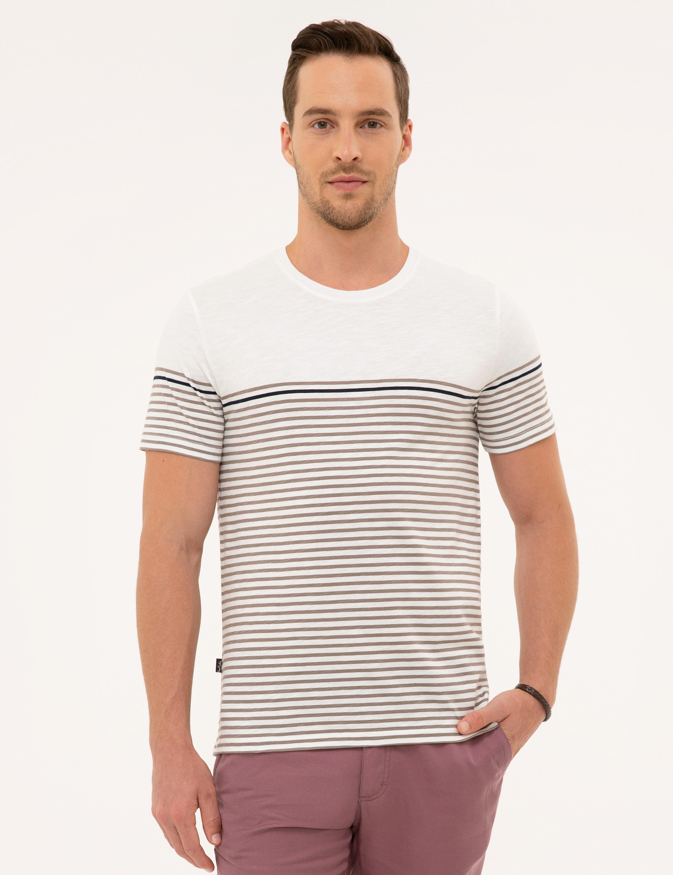 Koyu Gri Slim Fit Bisiklet Yaka T-Shirt