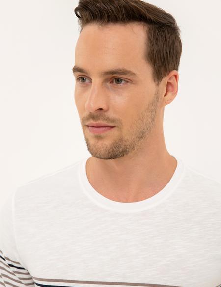 Koyu Gri Slim Fit Bisiklet Yaka T-Shirt - 50218602036