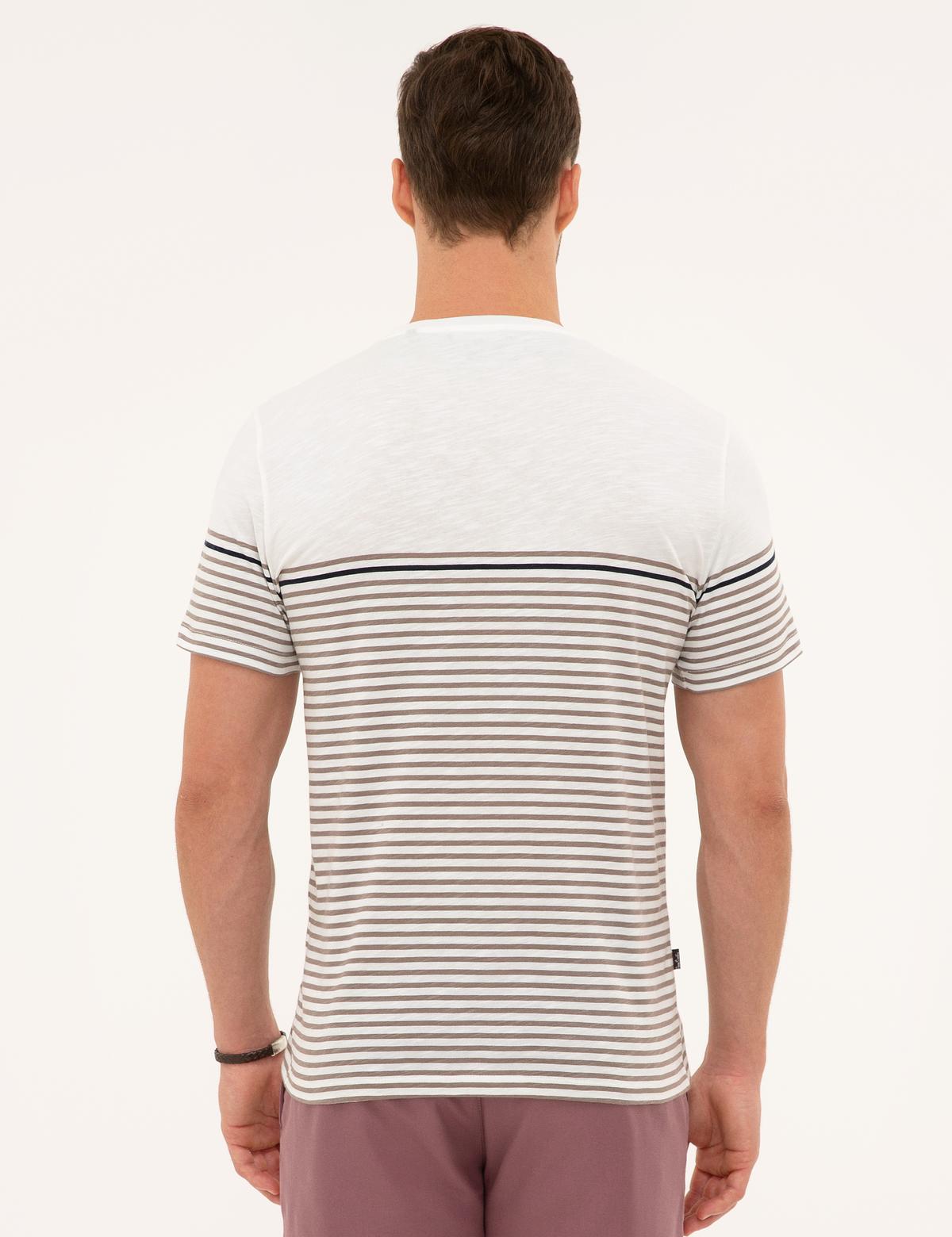 Koyu Gri Slim Fit Bisiklet Yaka T-Shirt - 50218602036