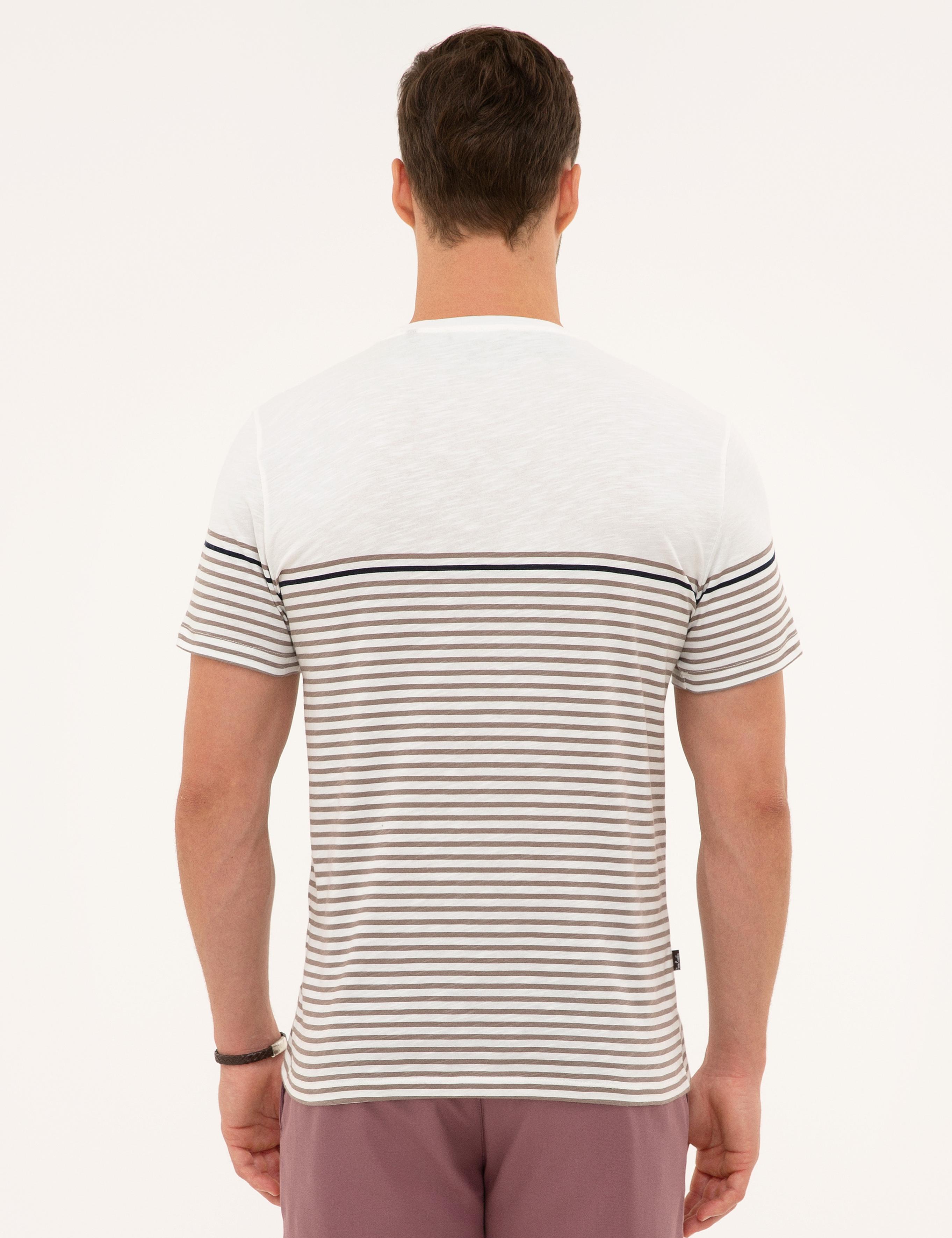 Koyu Gri Slim Fit Bisiklet Yaka T-Shirt