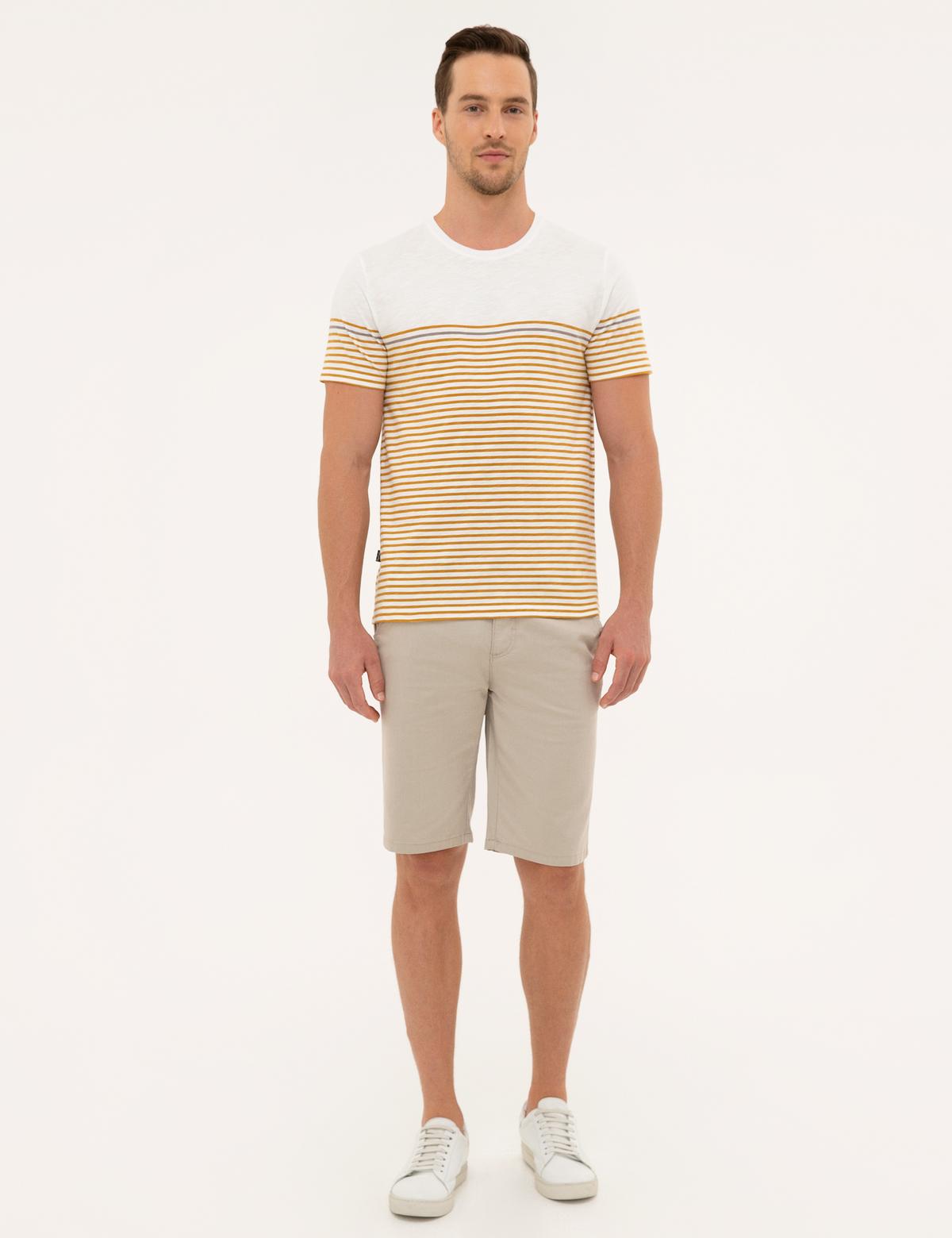 Hardal Slim Fit Bisiklet Yaka T-Shirt - 50218602020