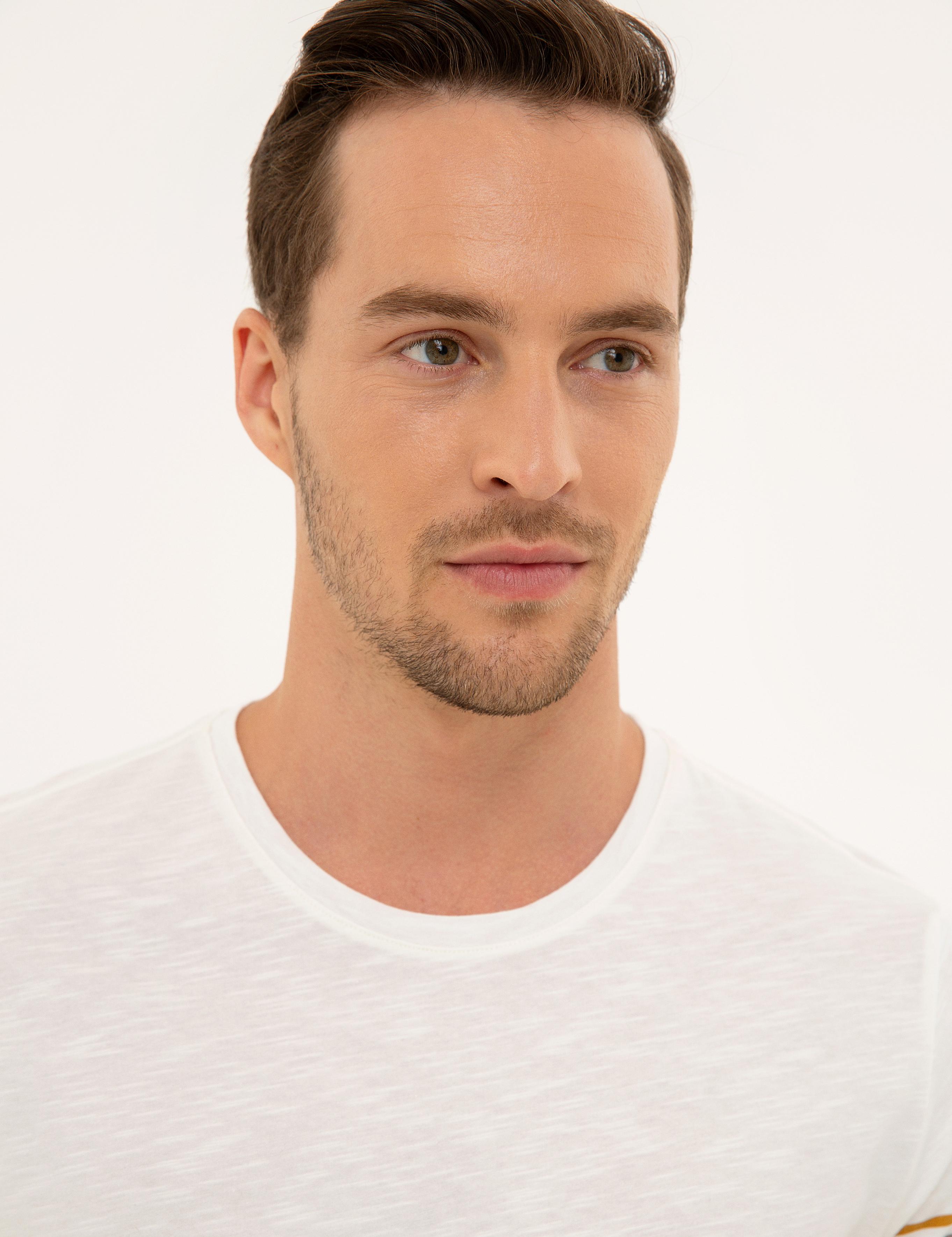 Hardal Slim Fit Bisiklet Yaka T-Shirt