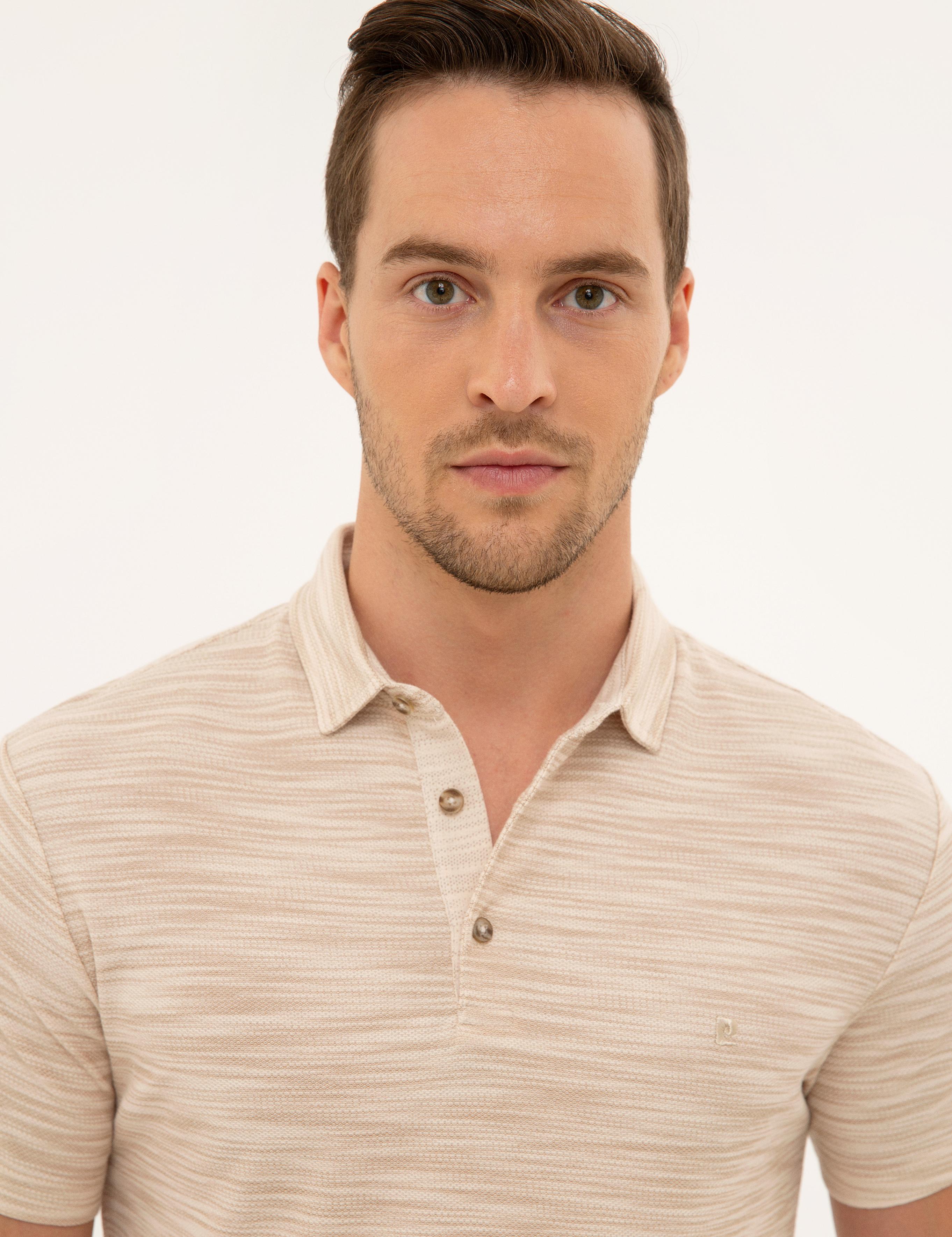 Hardal Slim Fit Gömlek Yaka Tişört