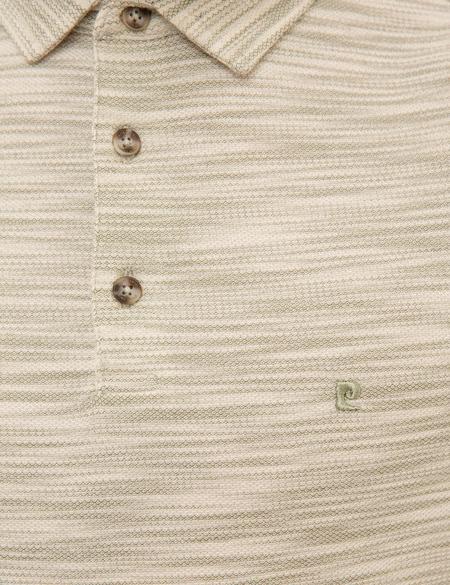 Haki Slim Fit Gömlek Yaka Tişört - 50219495020