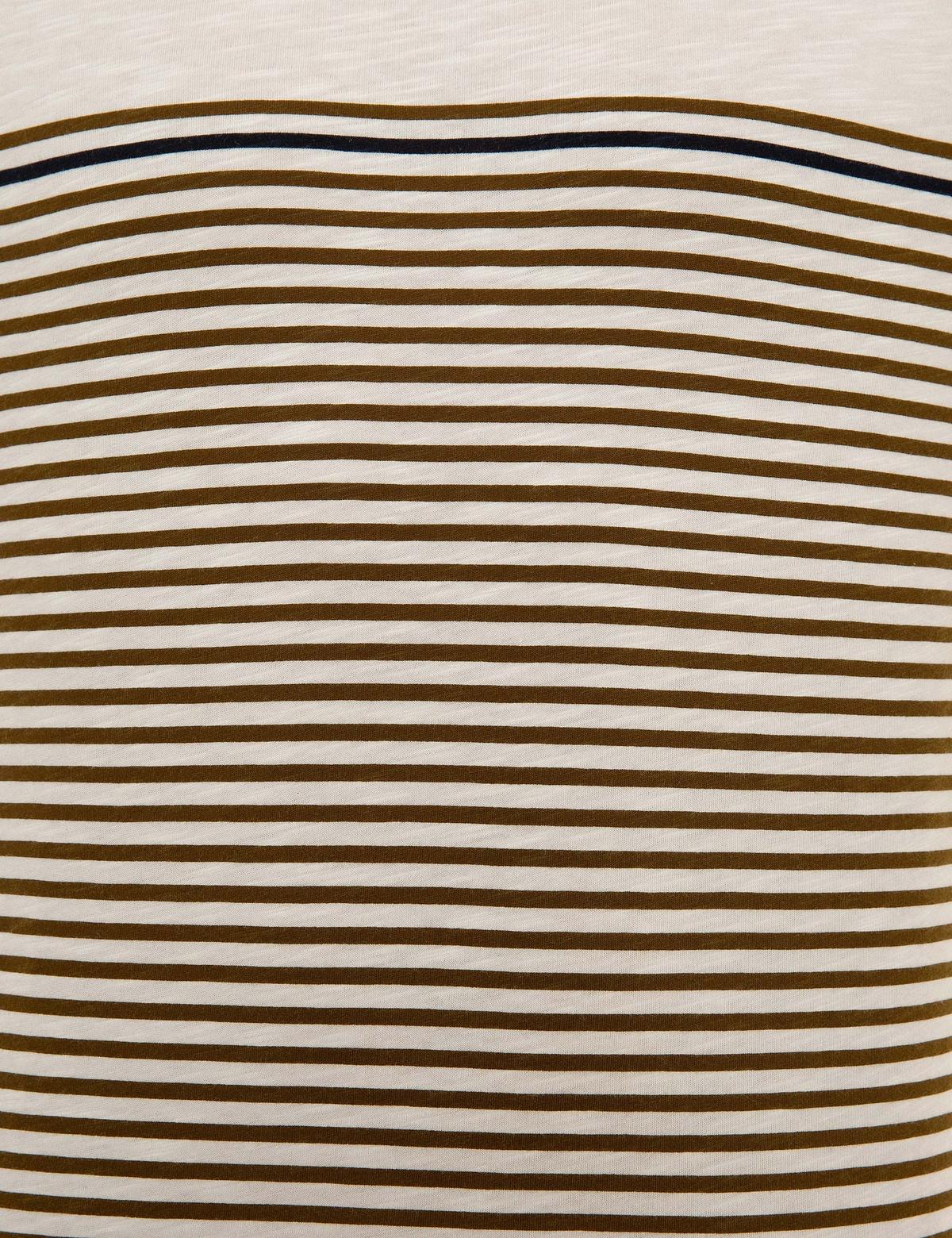 Açık Haki Slim Fit Bisiklet Yaka Tişört - 50218602049