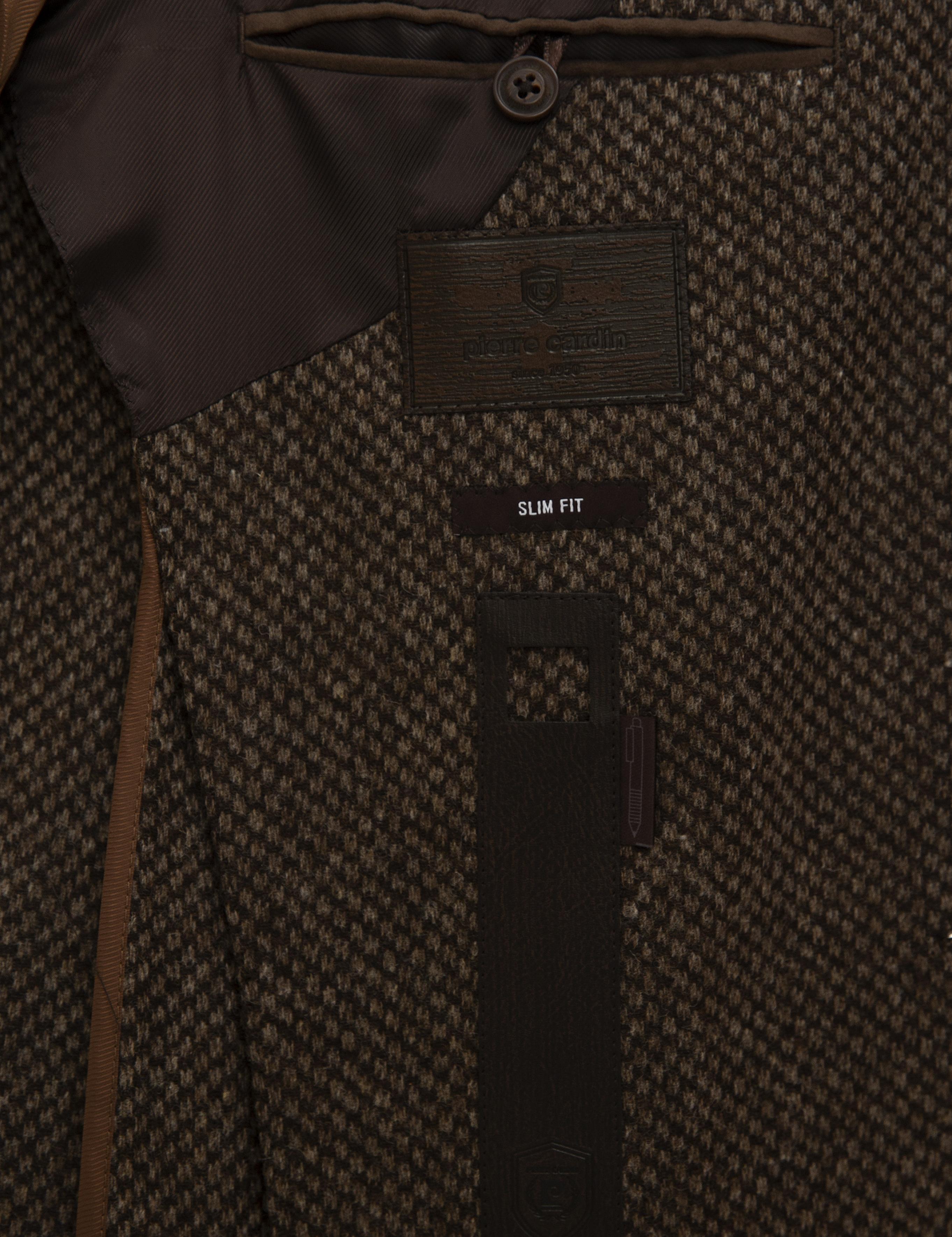 Kahverengi Slim Fit Ceket