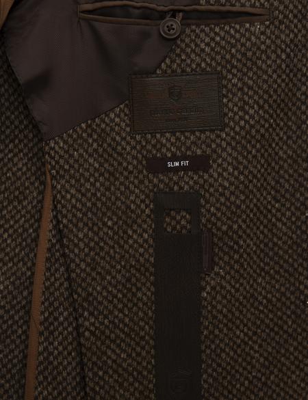 Kahverengi Slim Fit Ceket - 50214598018