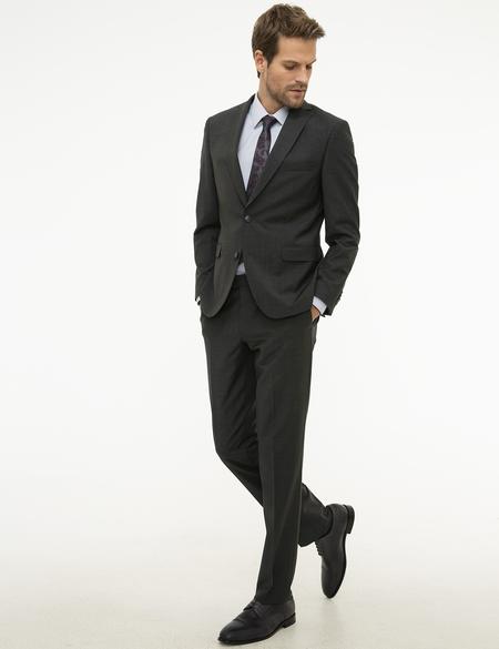 Antrasit Slim Fit Takım Elbise - 50216636110