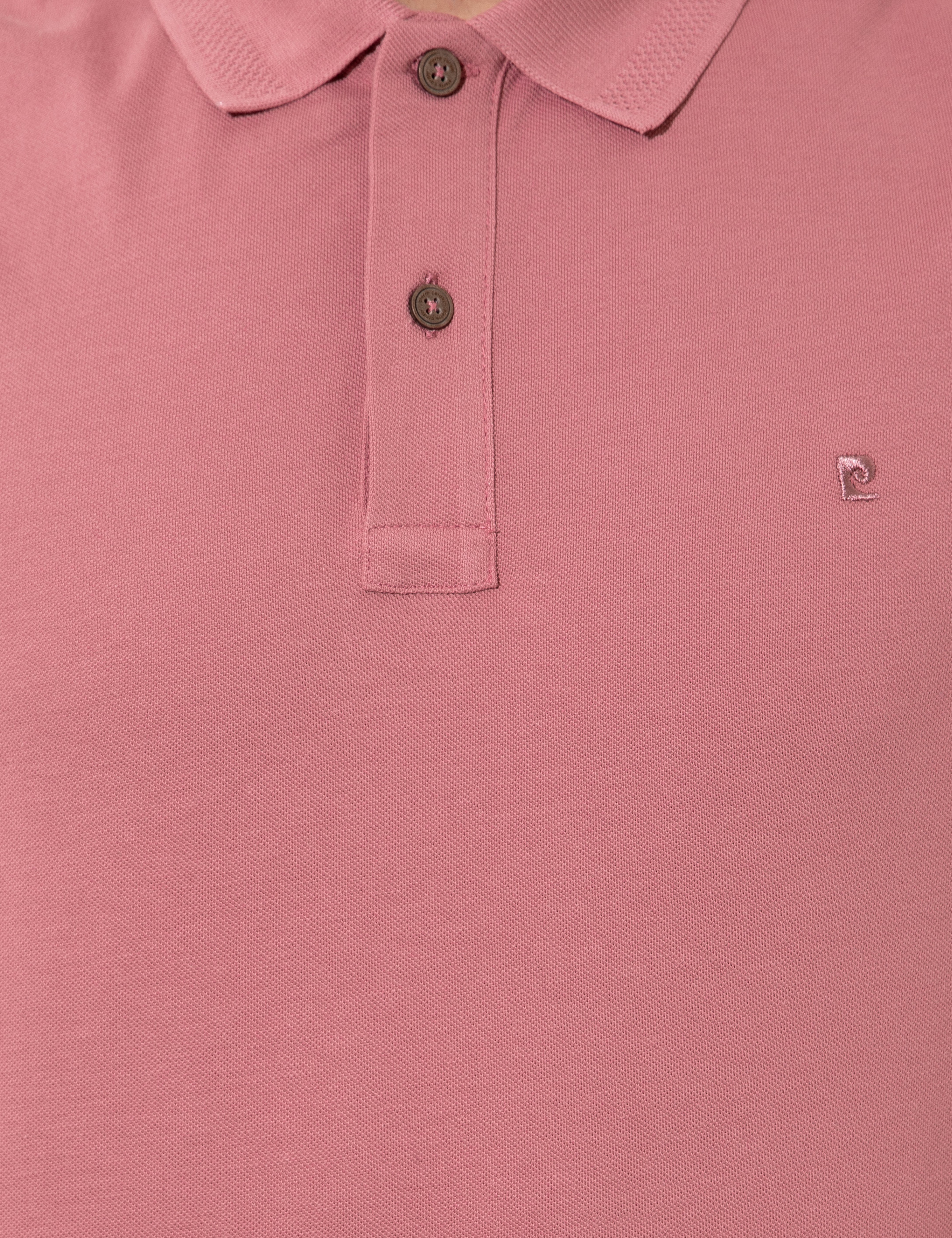 Gül Kurusu Slim Fit Polo Yaka Basic Tişört