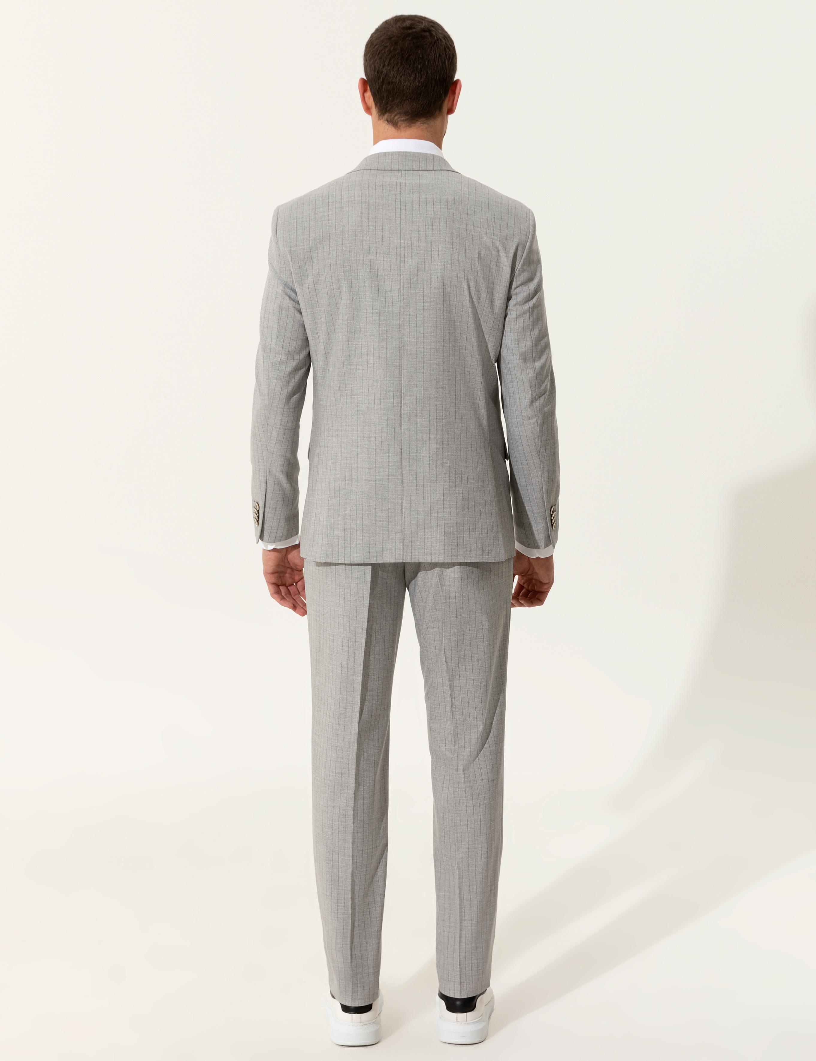 Gri Ex. Slim Fit Takım Elbise