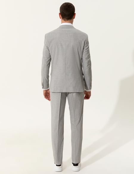 Gri Ex. Slim Fit Takım Elbise - 50248024008