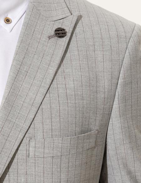 Gri Ex. Slim Fit Takım Elbise - 50248024008