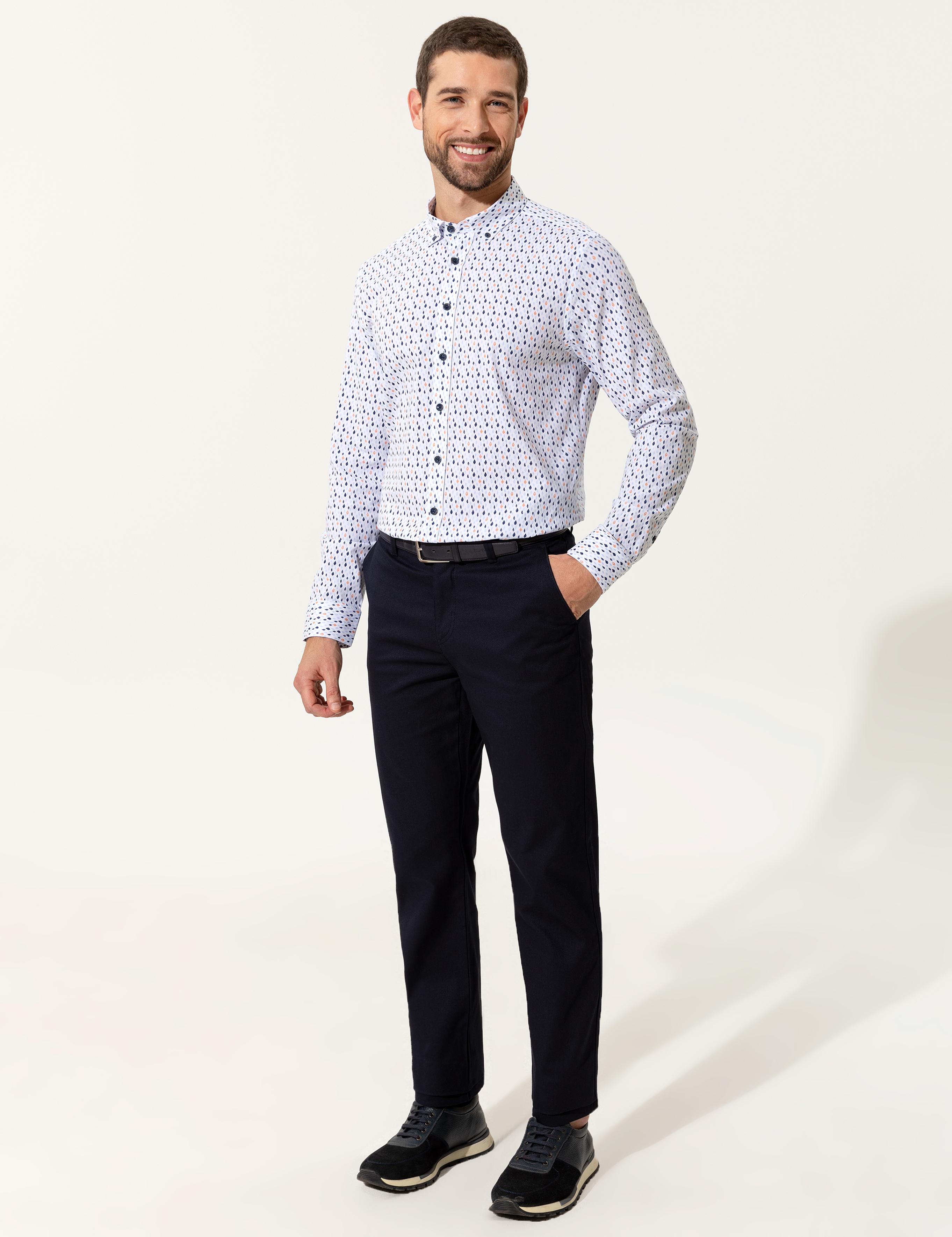 Mavi Slim Fit Uzun Kollu Gömlek