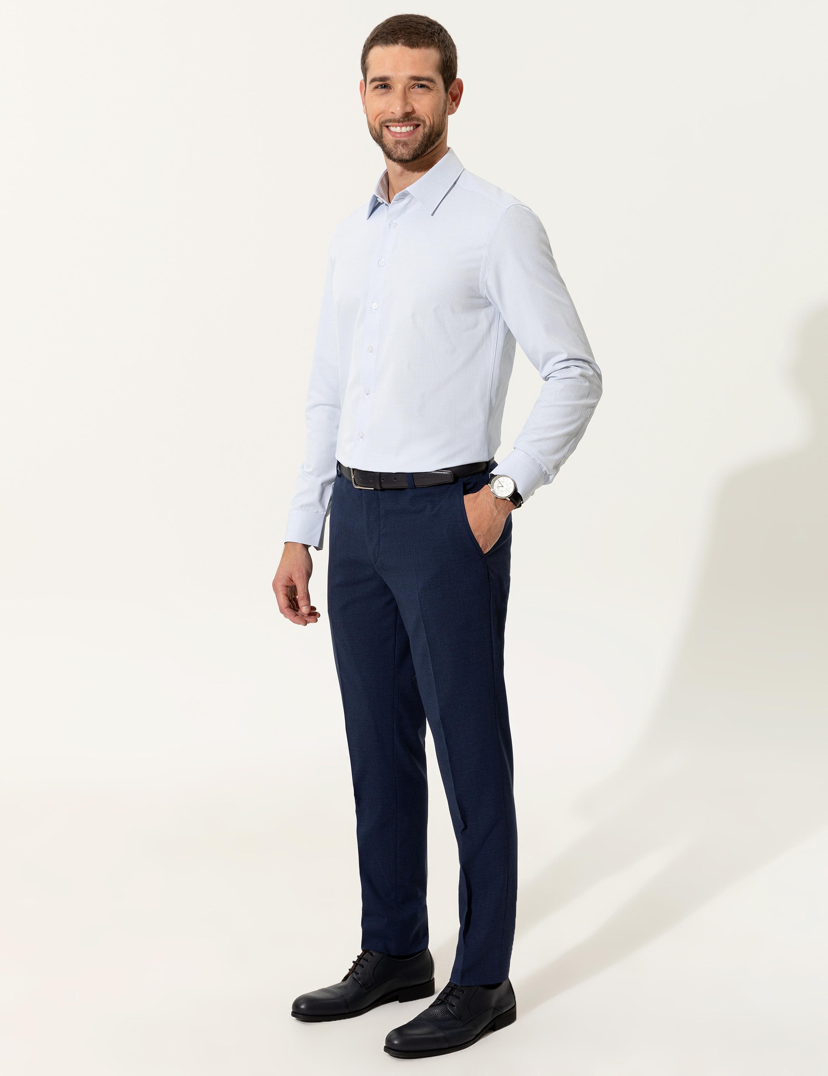 Açık Mavi Slim Fit Uzun Kollu Gömlek