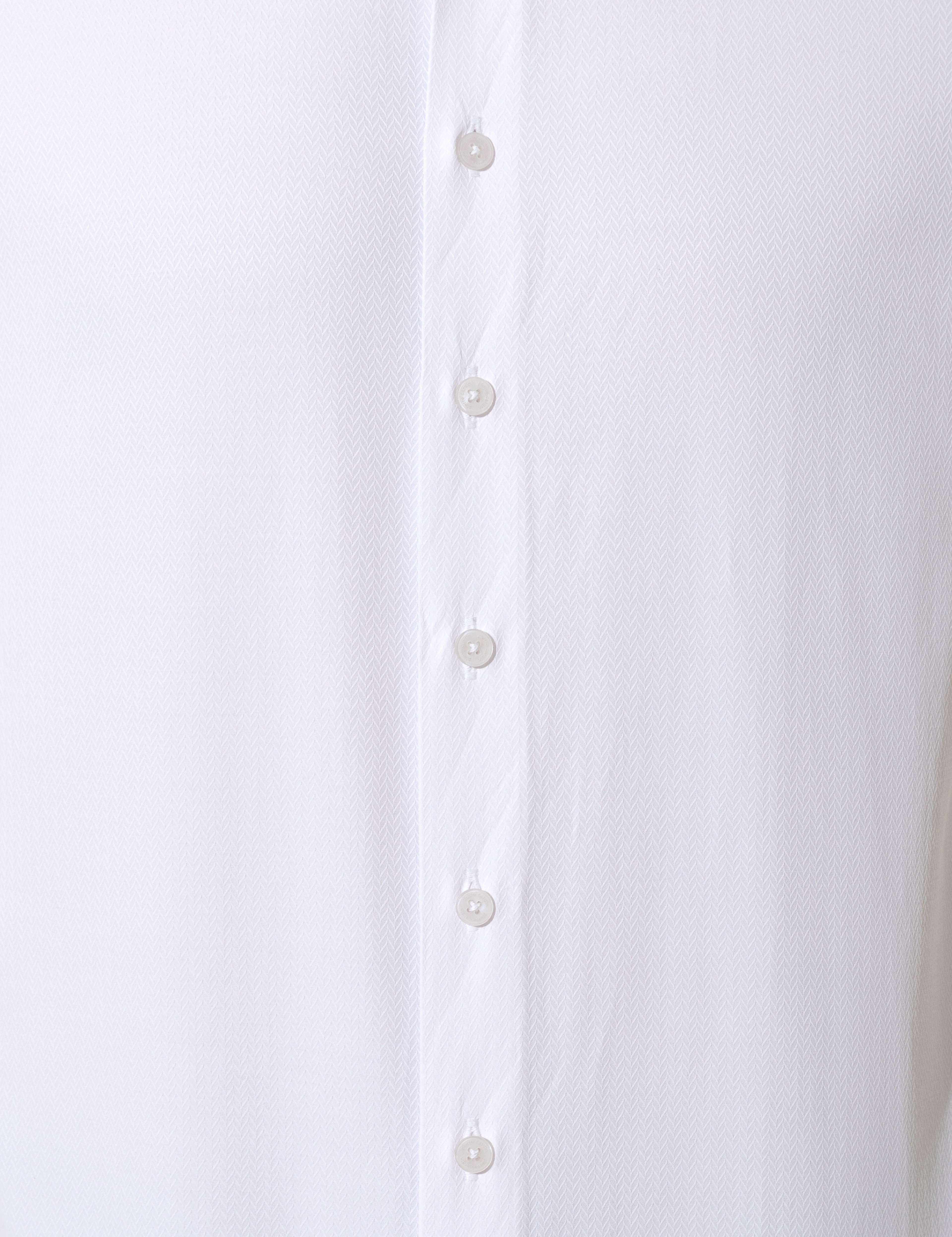 Beyaz Slim Fit Uzun Kollu Gömlek - Image 7