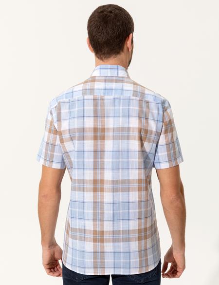 Açık Mavi Regular Fit Kısa Kollu Gömlek - 50249733006