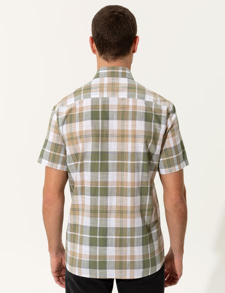 Haki Regular Fit Kısa Kollu Gömlek - 50249733011
