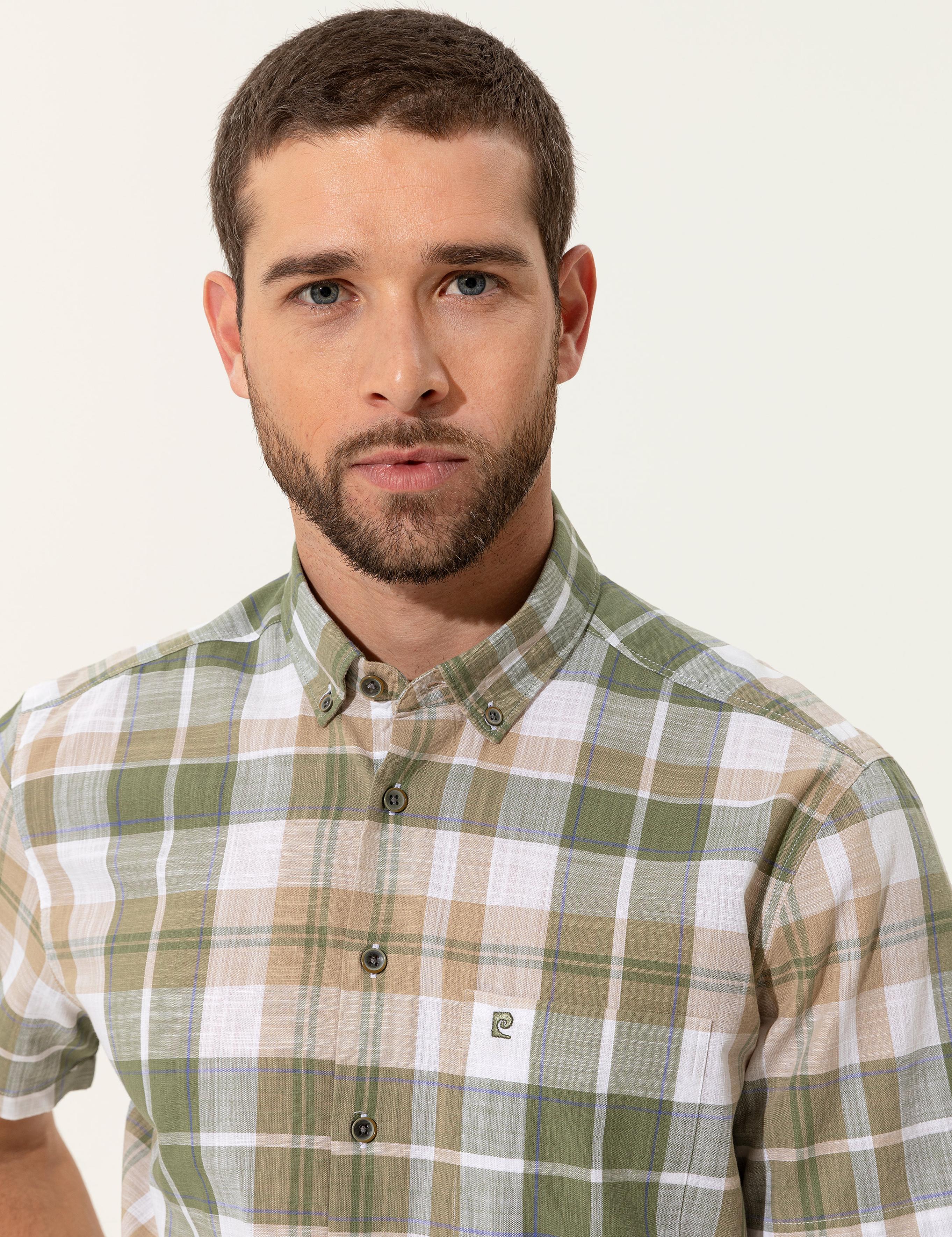 Haki Regular Fit Kısa Kollu Gömlek