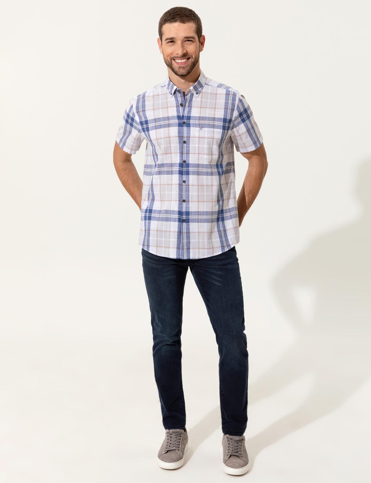 Saks Regular Fit Kısa Kollu Gömlek - 50249733030