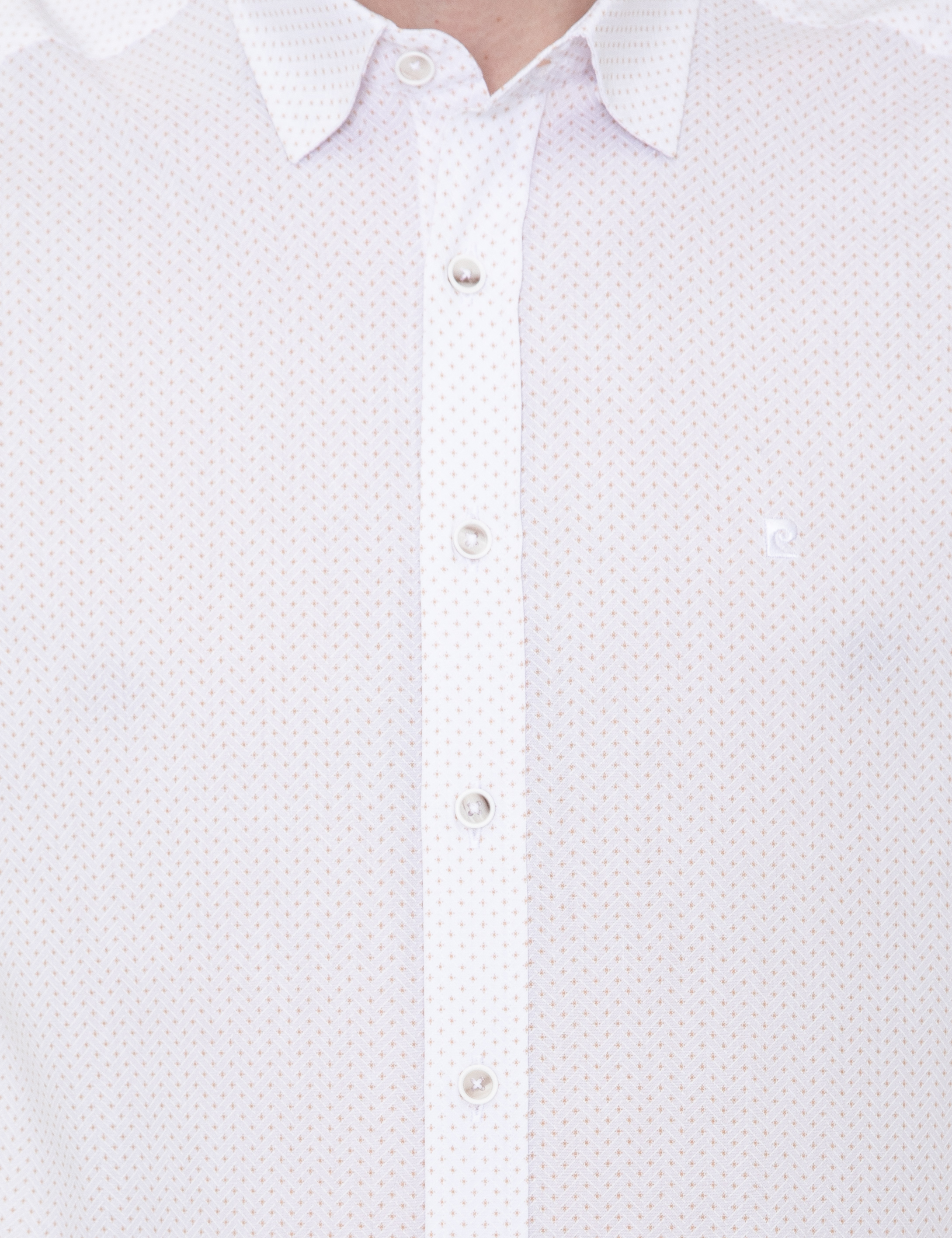 Bej Slim Fit Uzun Kollu Gömlek - Image 6