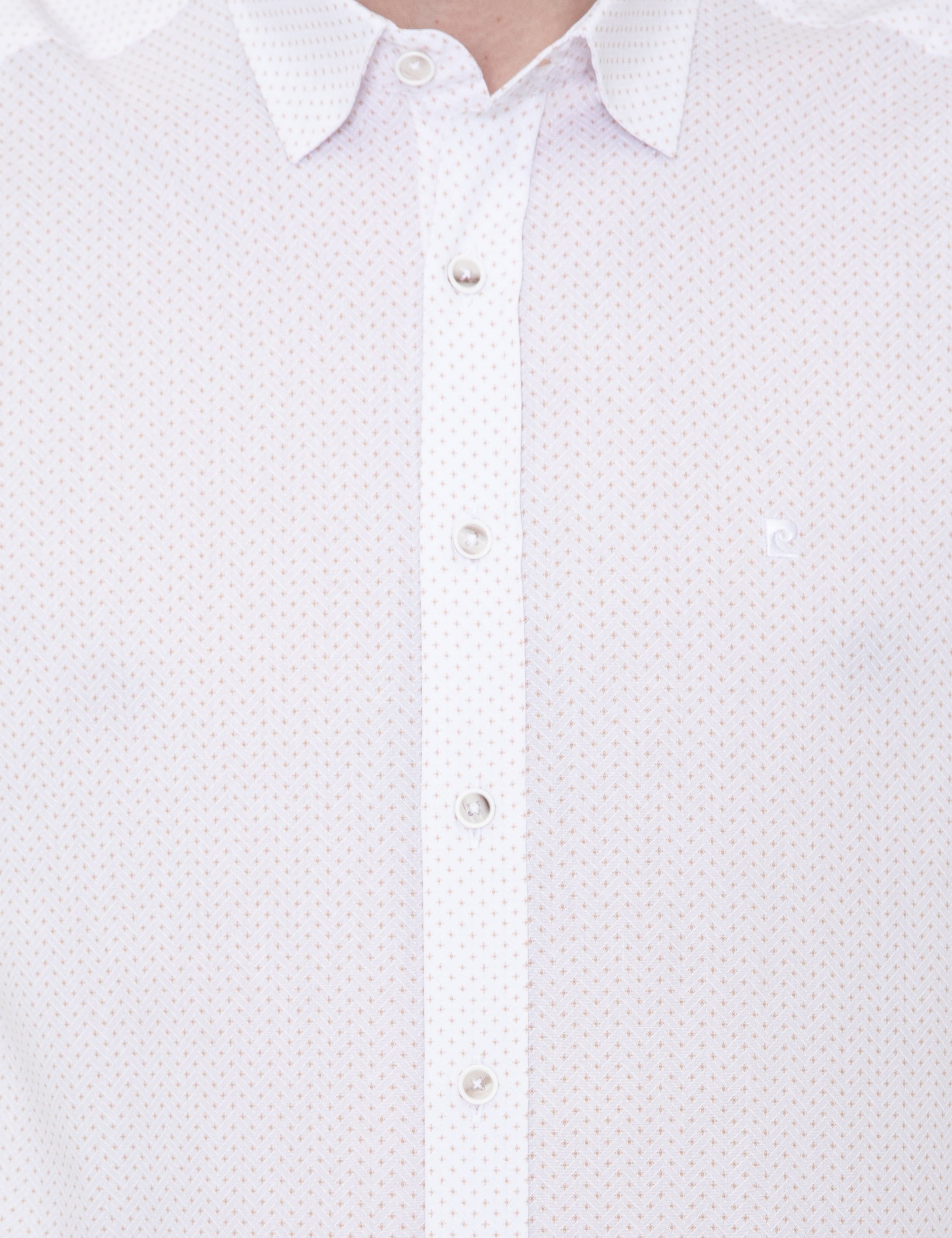 Bej Slim Fit Uzun Kollu Gömlek