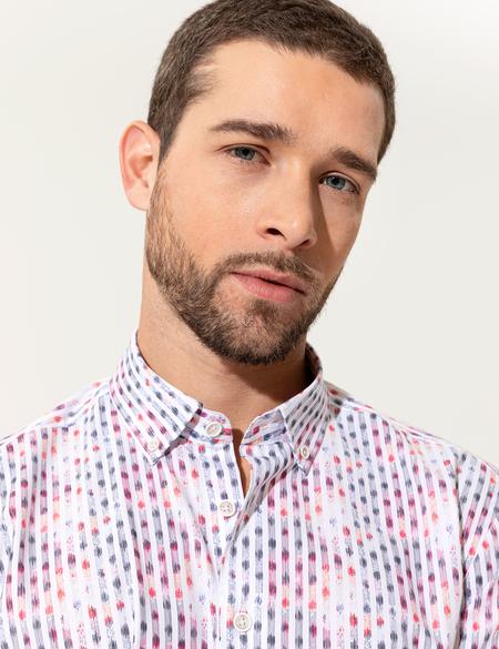 Gül Kurusu Slim Fit Uzun Kollu Gömlek - 50249782001