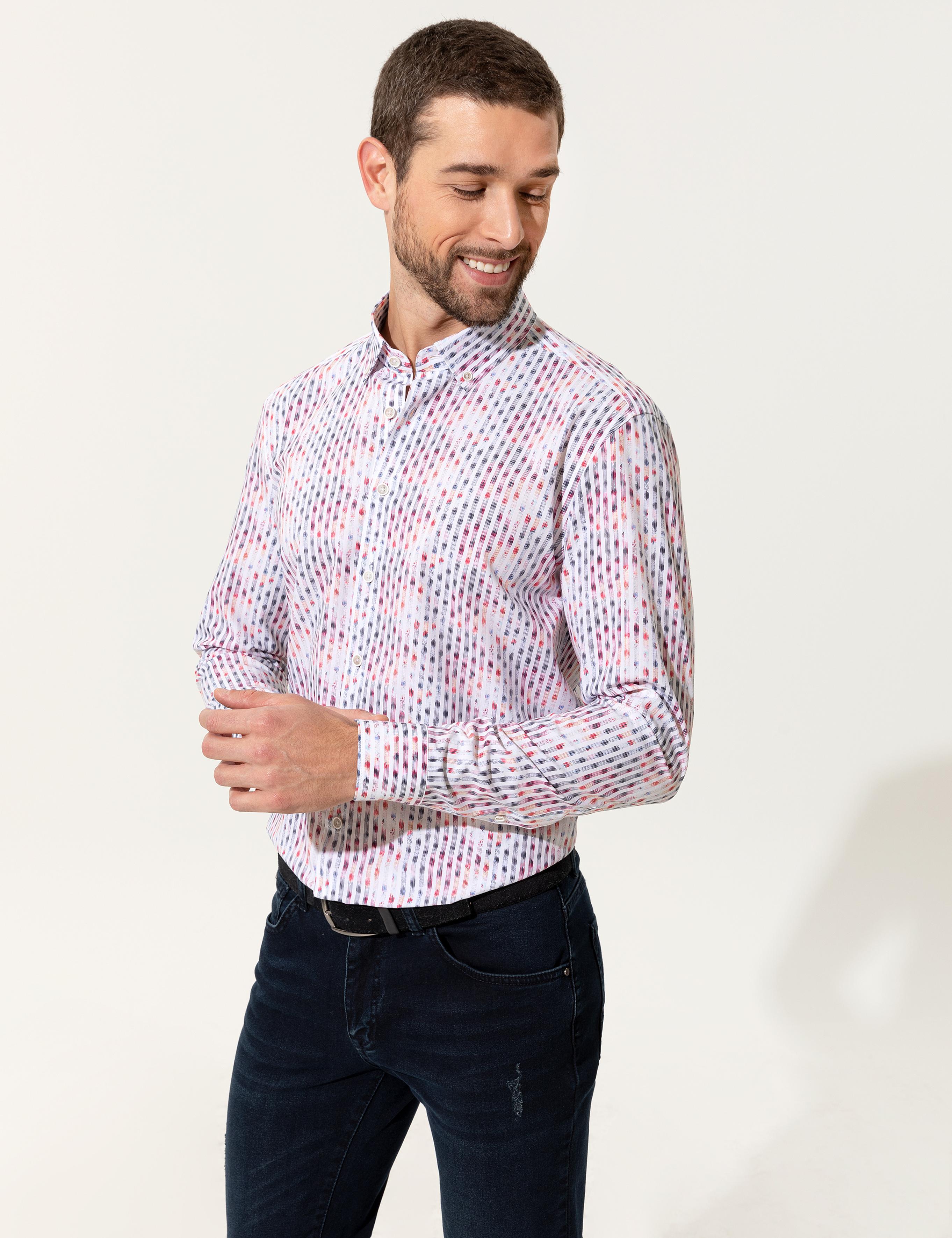 Gül Kurusu Slim Fit Uzun Kollu Gömlek