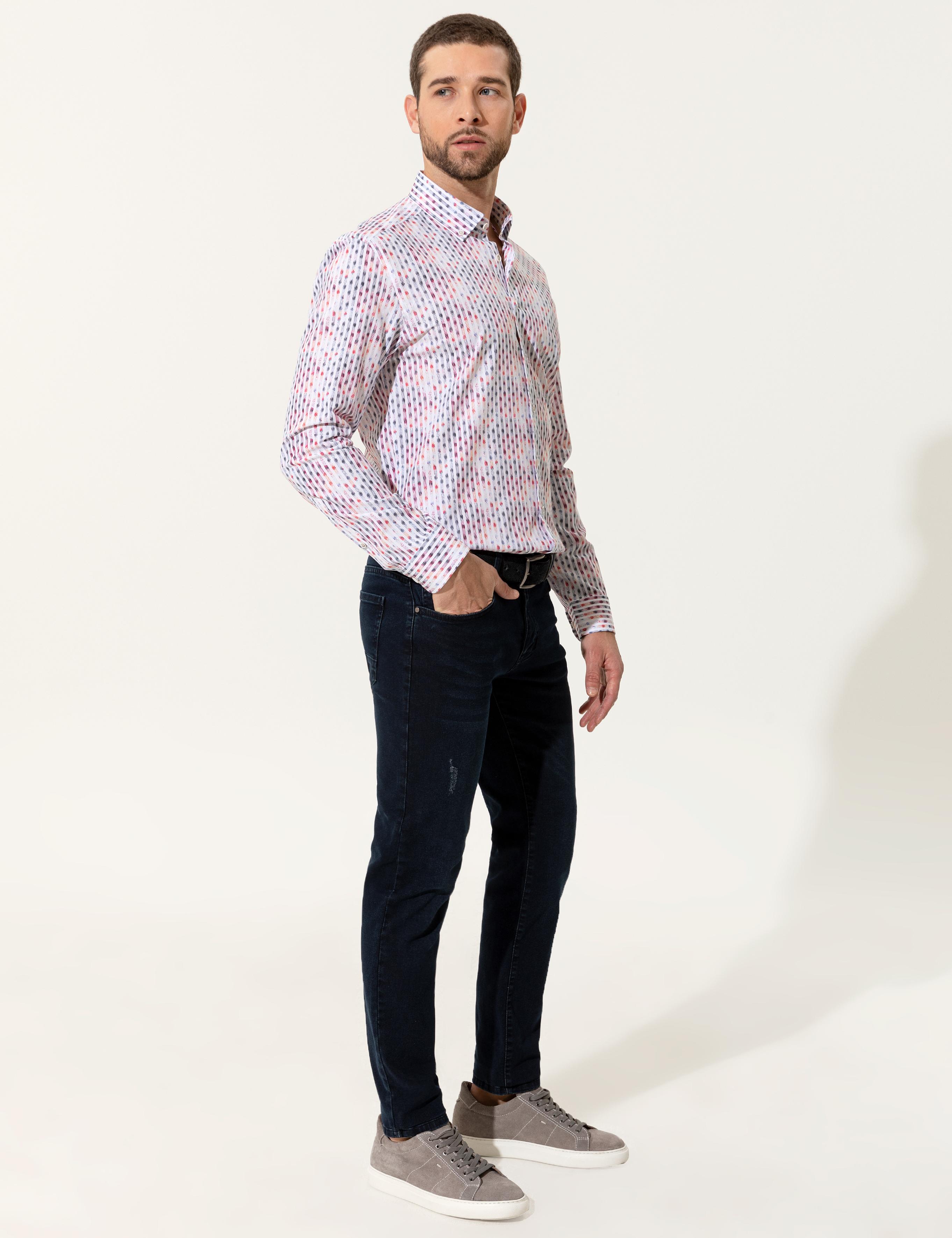 Gül Kurusu Slim Fit Uzun Kollu Gömlek