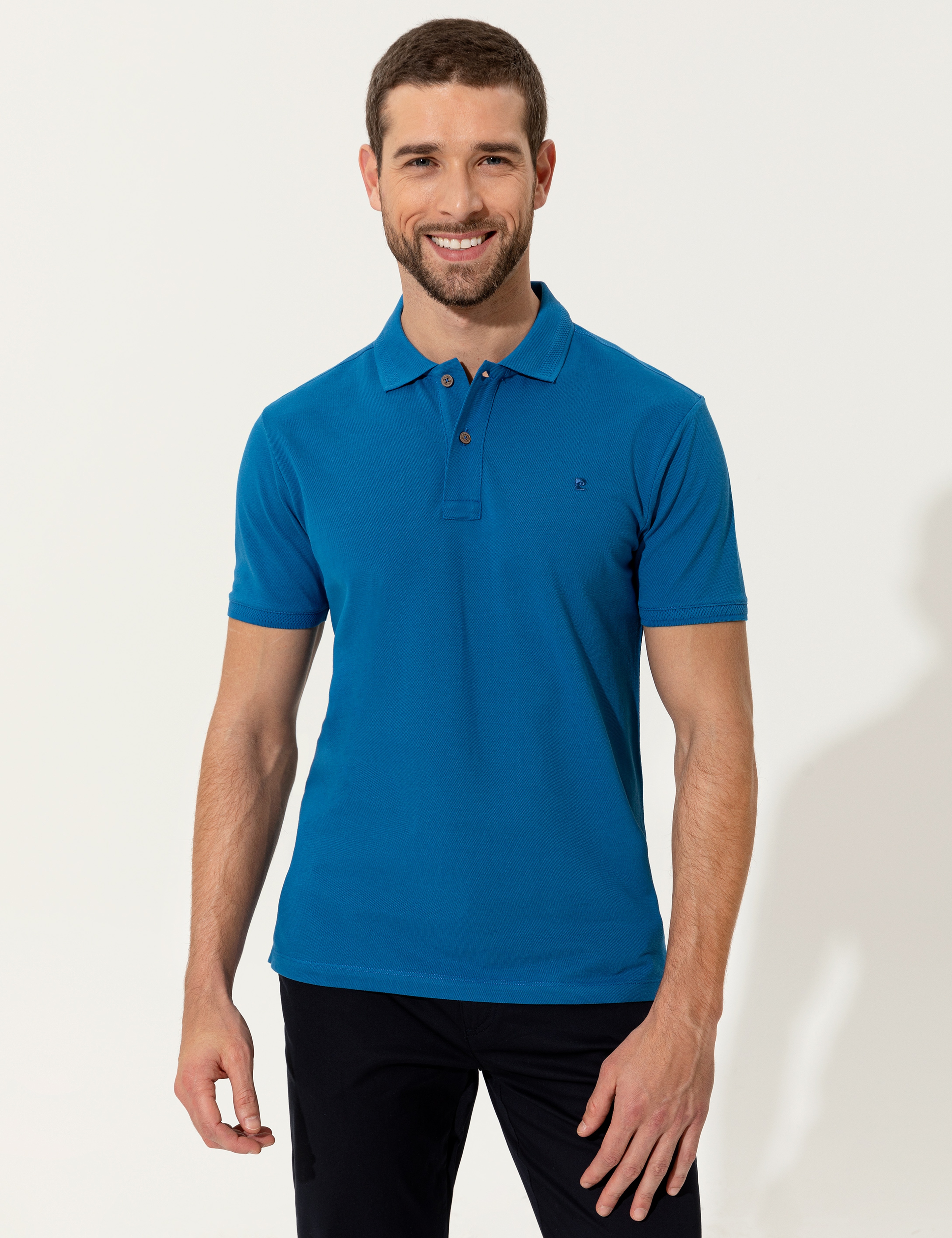 Mavi Slim Fit Polo Yaka Basic Tişört - Image 3