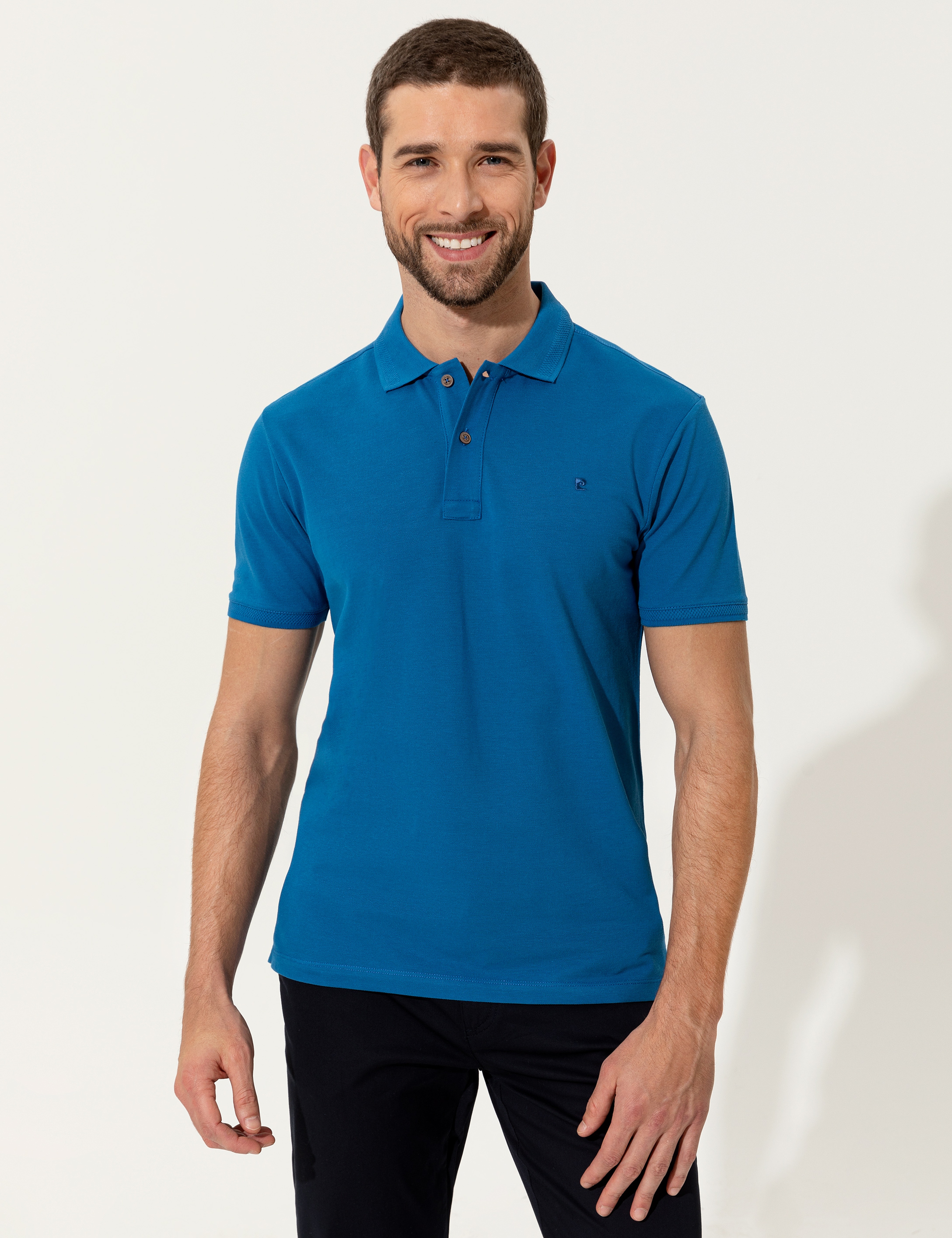 Mavi Slim Fit Polo Yaka Basic Tişört