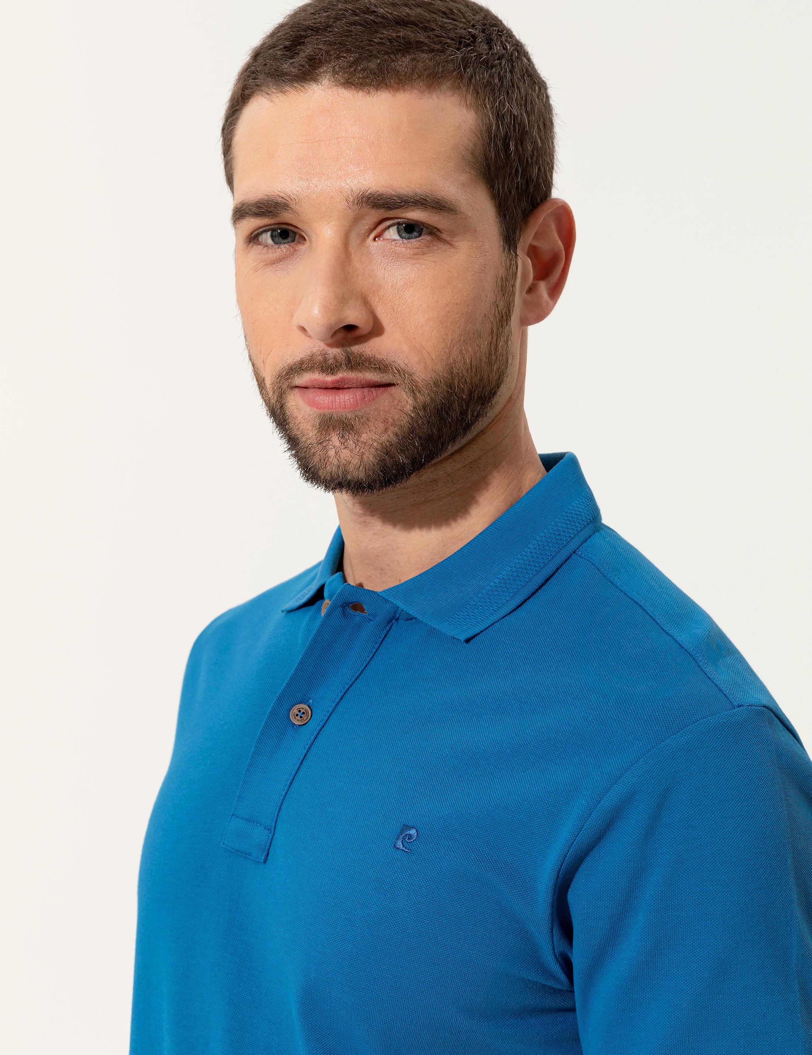 Mavi Slim Fit Polo Yaka Basic Tişört