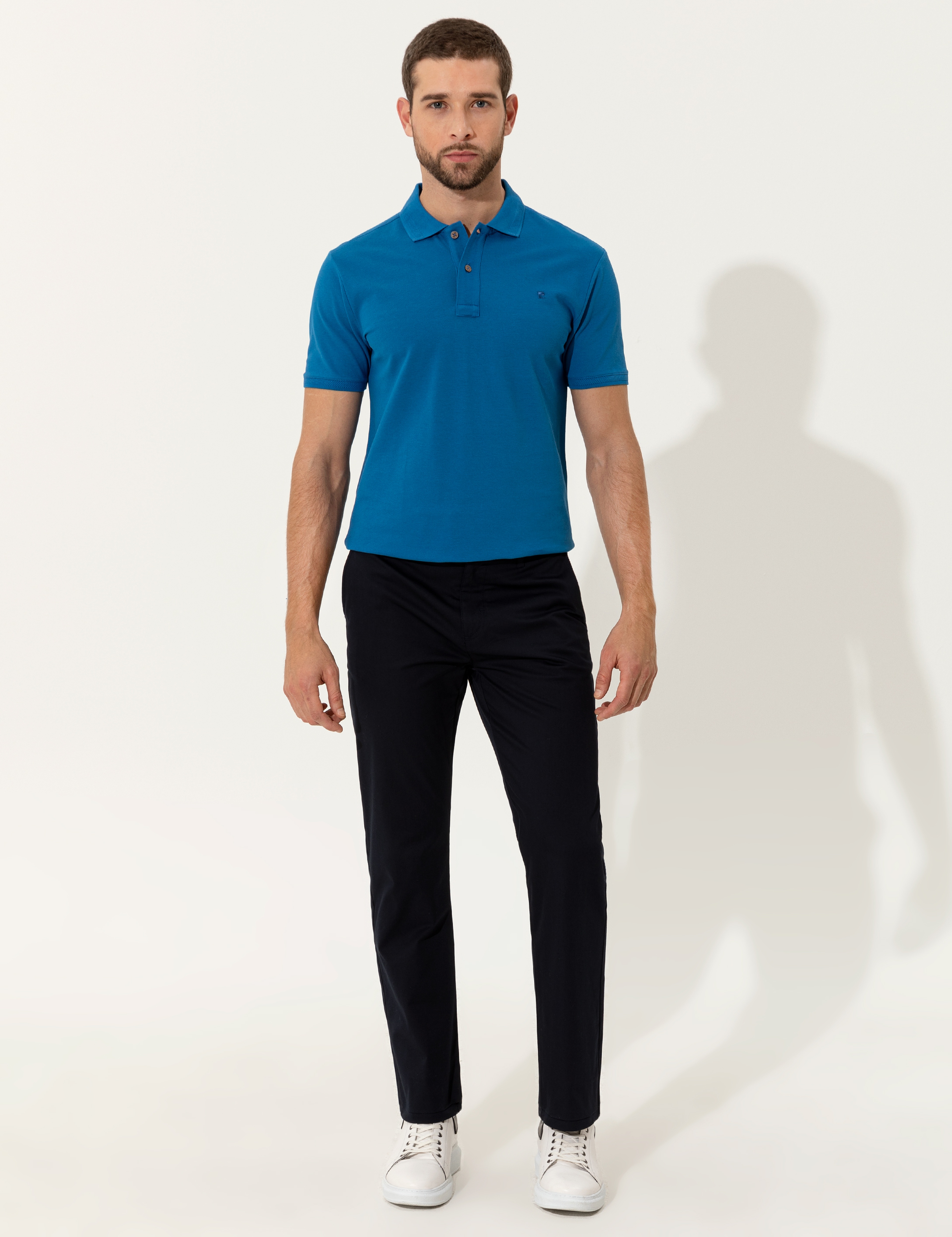 Mavi Slim Fit Polo Yaka Basic Tişört - Image 4
