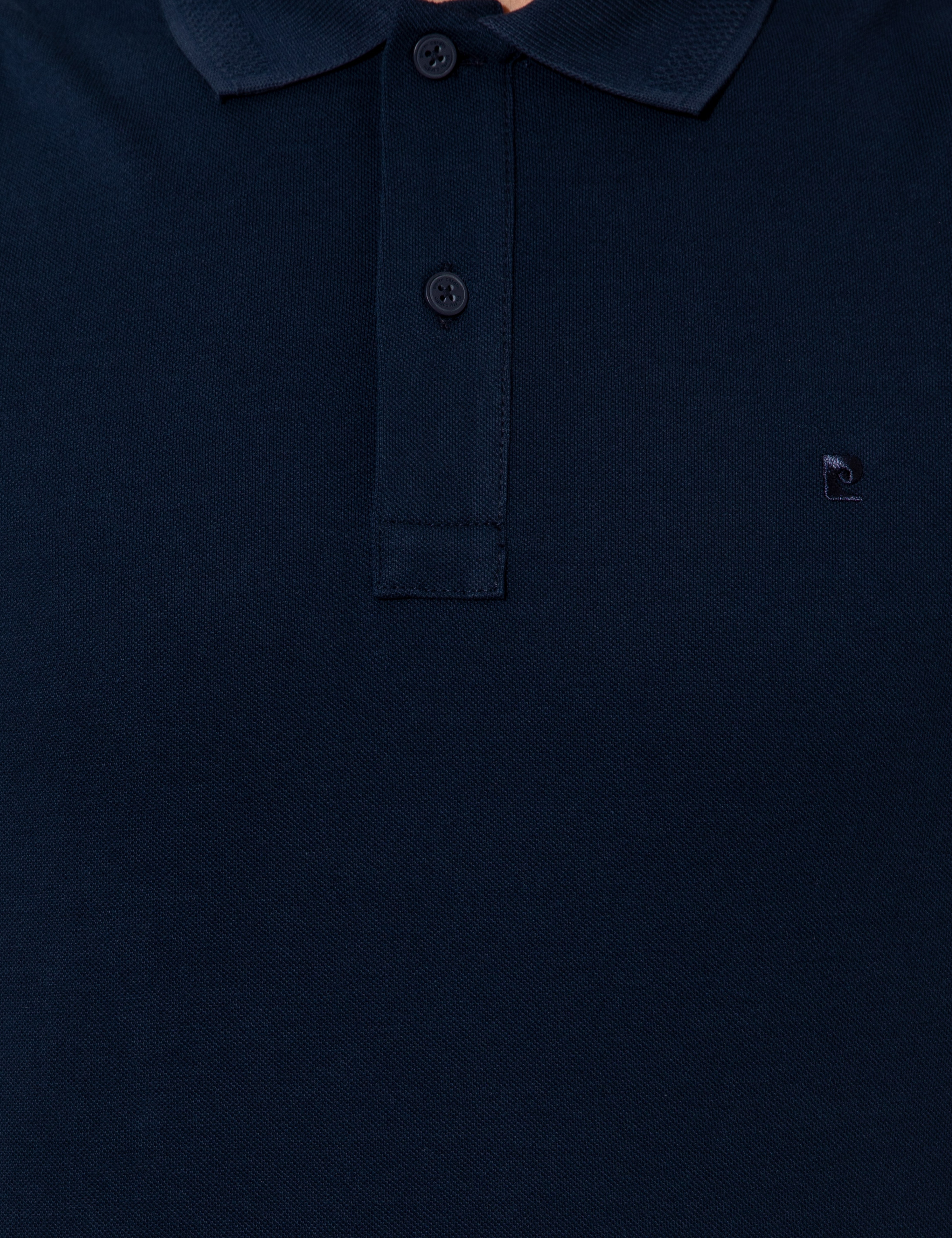 Lacivert Slim Fit Polo Yaka Basic  Tişört - Image 6