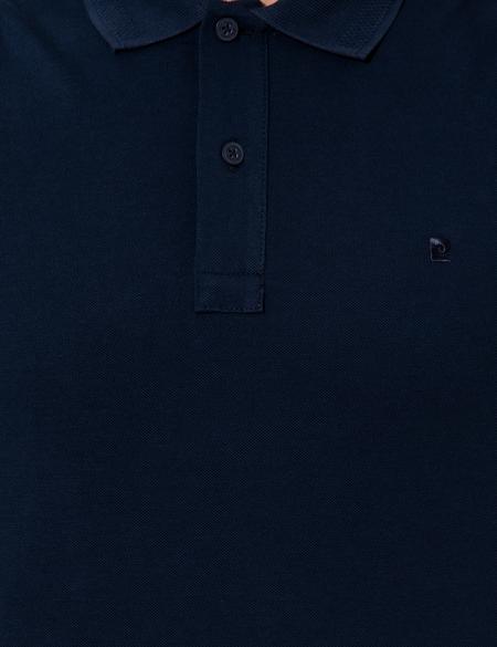 Lacivert Slim Fit Polo Yaka Basic  Tişört - 50249878102