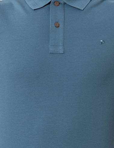 Koyu Mint Slim Fit Polo Yaka Basic  Tişört