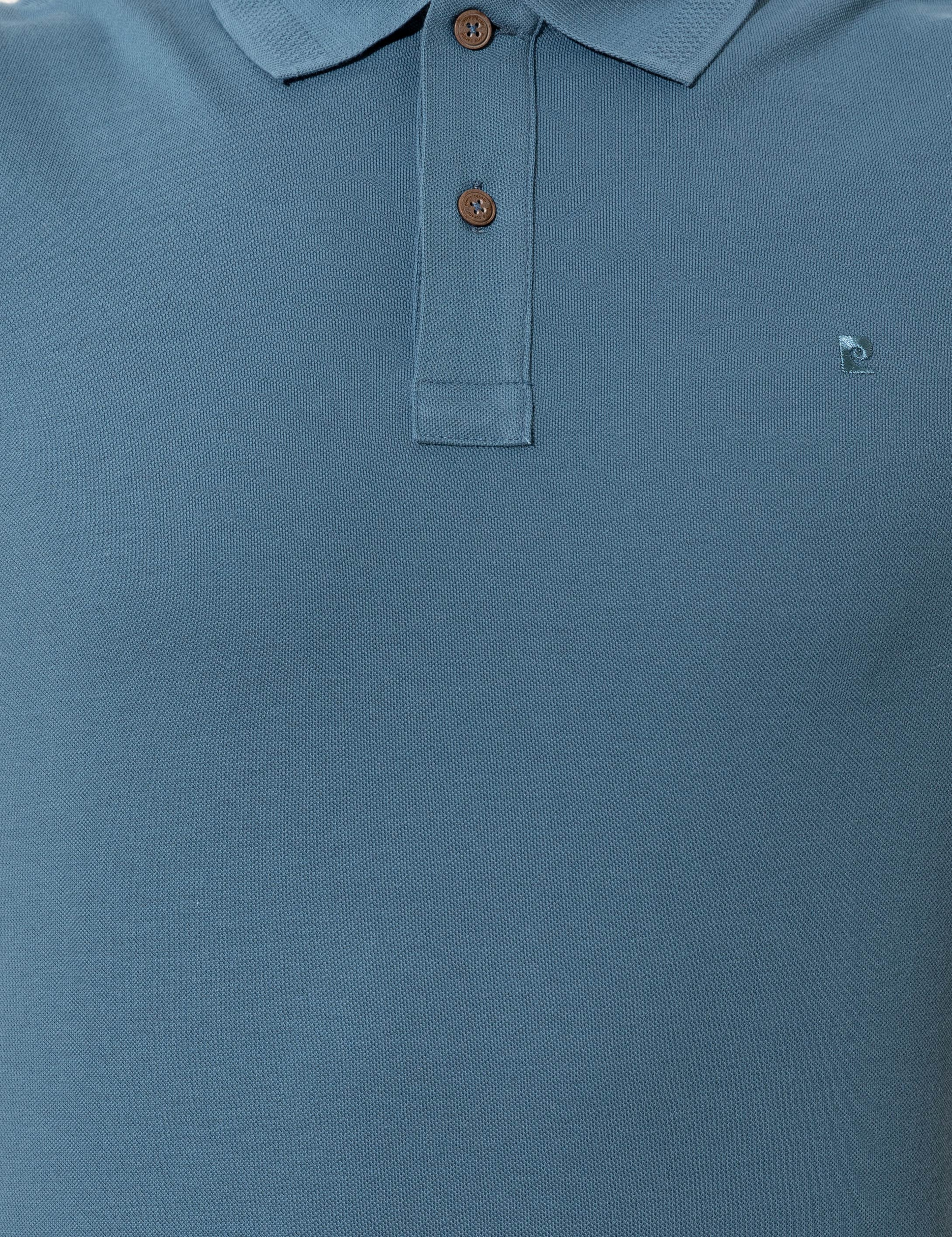 Koyu Mint Slim Fit Polo Yaka Basic  Tişört - Image 6