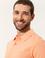 Açık Somon Slim Fit Polo Yaka Basic Tişört